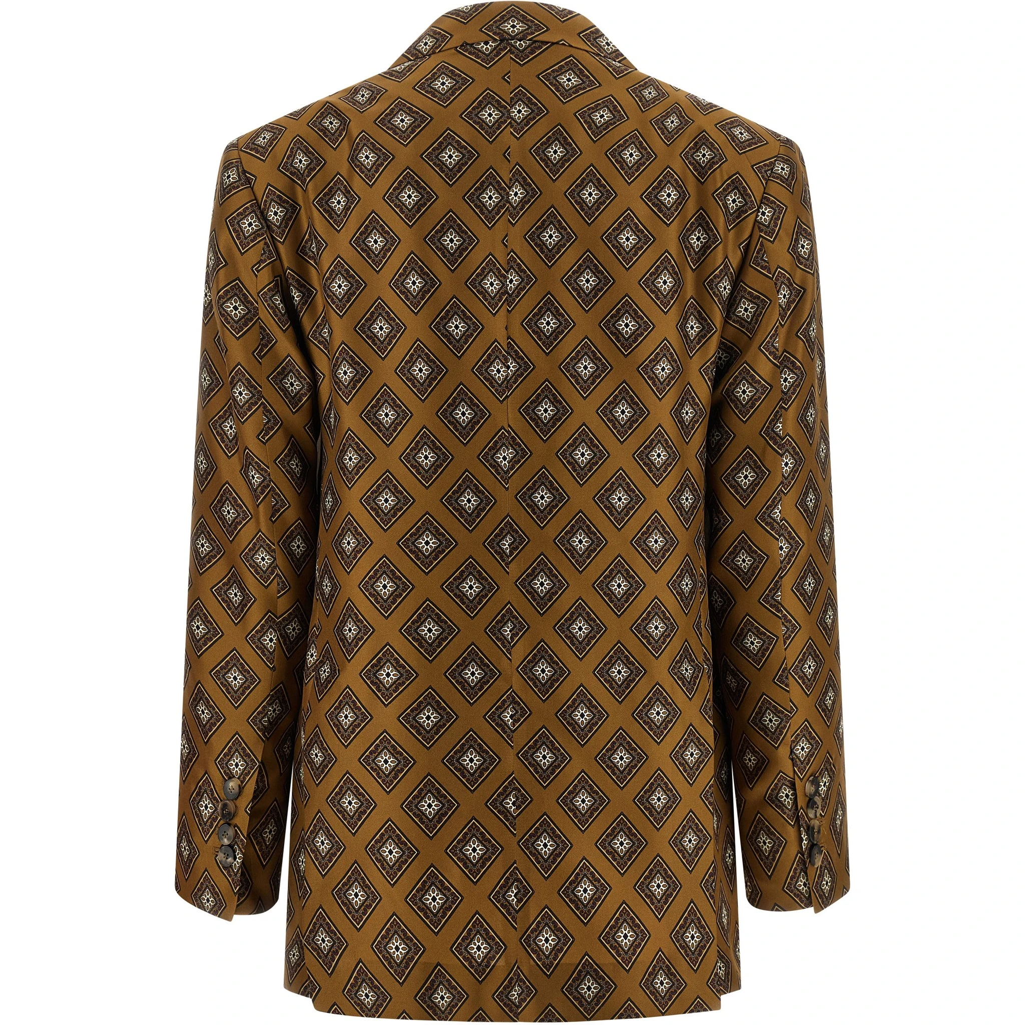 Brown Silk Blazer