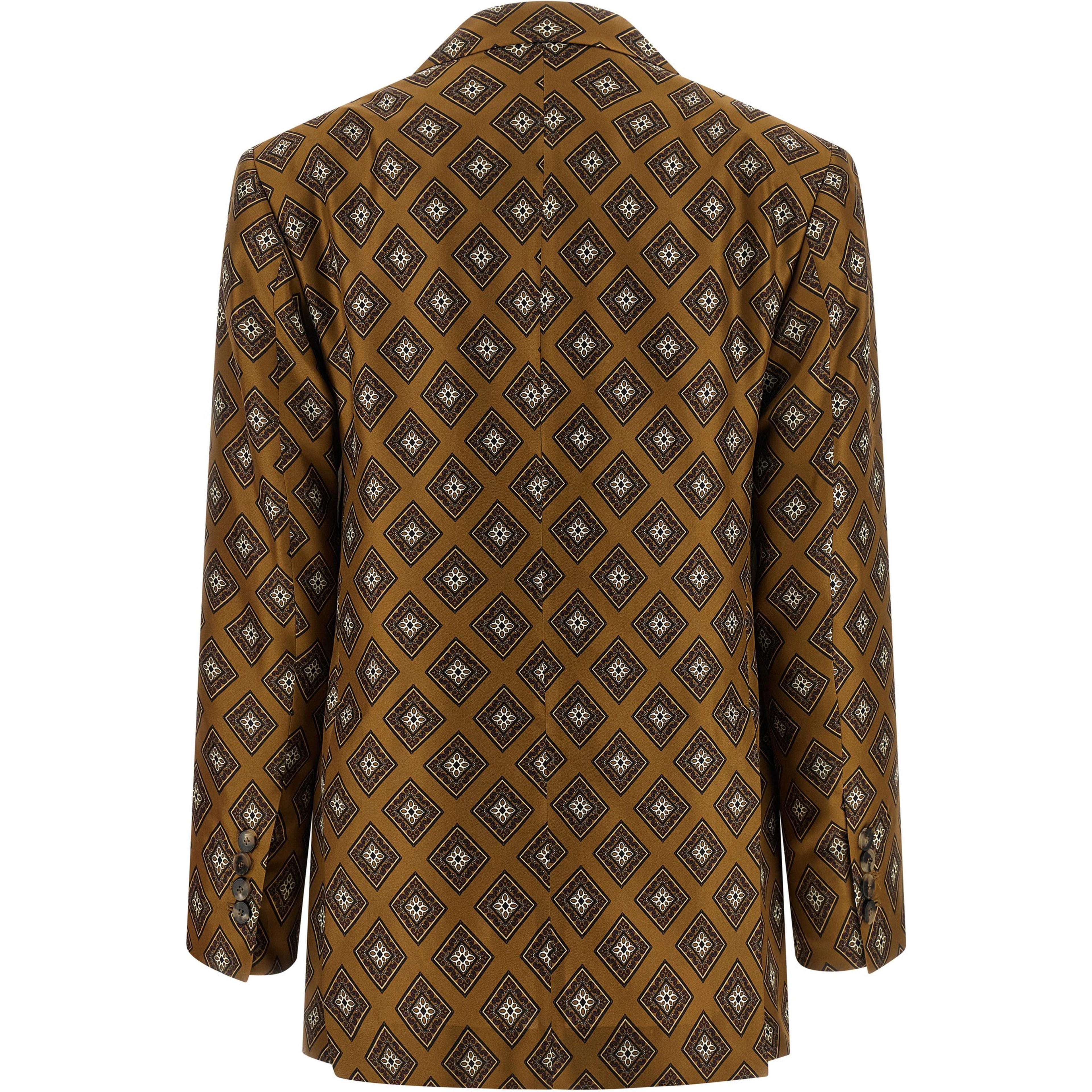 Brown Silk Blazer