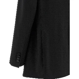 Black Virgin Wool Two-Piece Suit