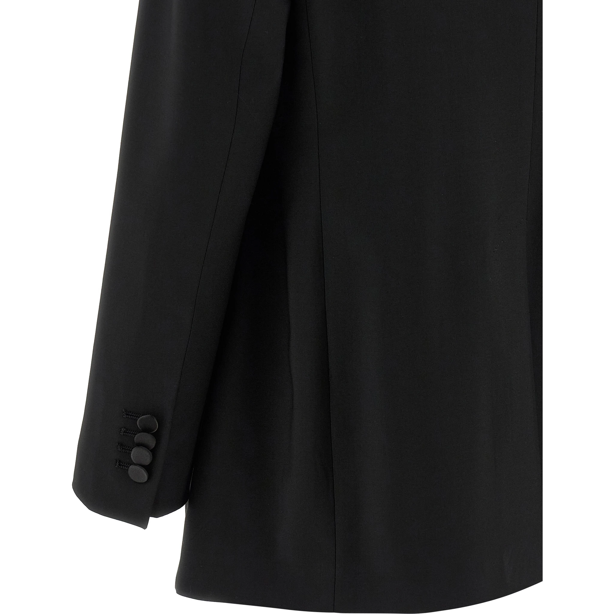 Black Virgin Wool Two-Piece Suit