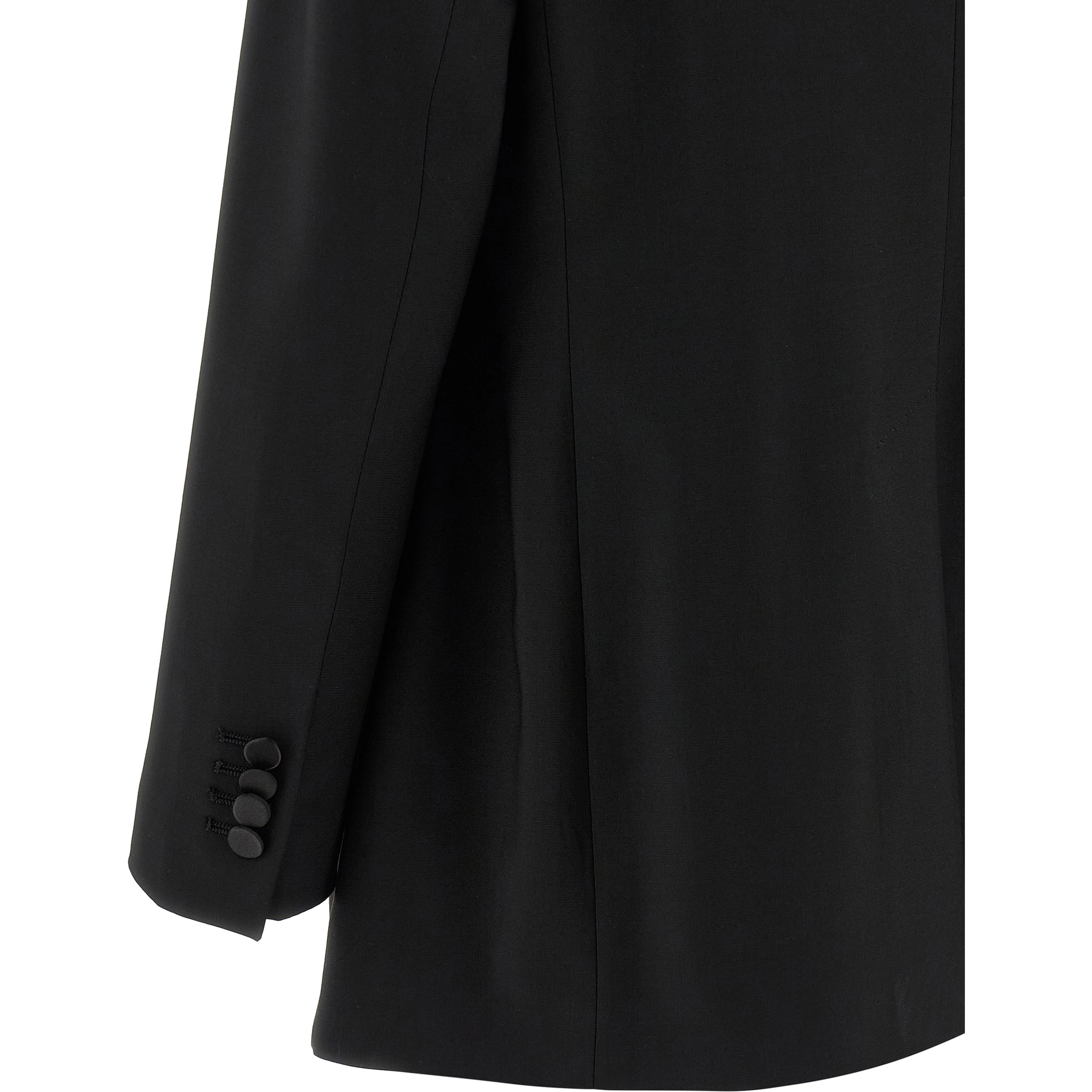 Black Virgin Wool Two-Piece Suit