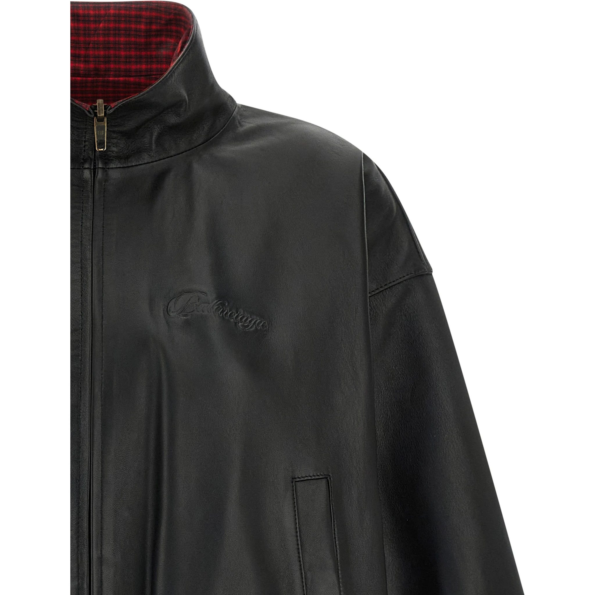 Black Lamb Leather Leather Jacket