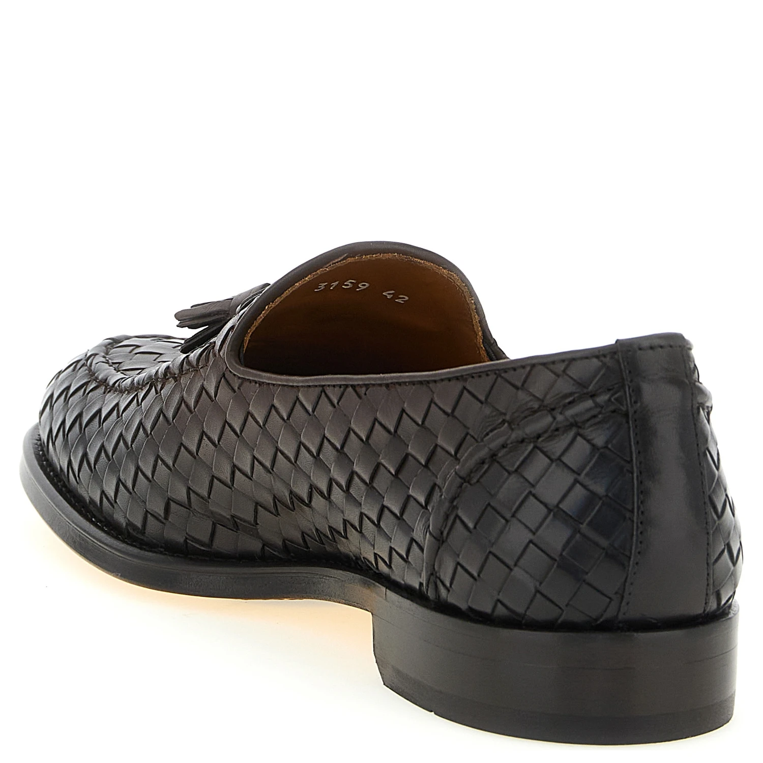 Brown Calfskin Slip-On Loafers