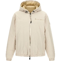 Beige Polyamide Shell Jacket