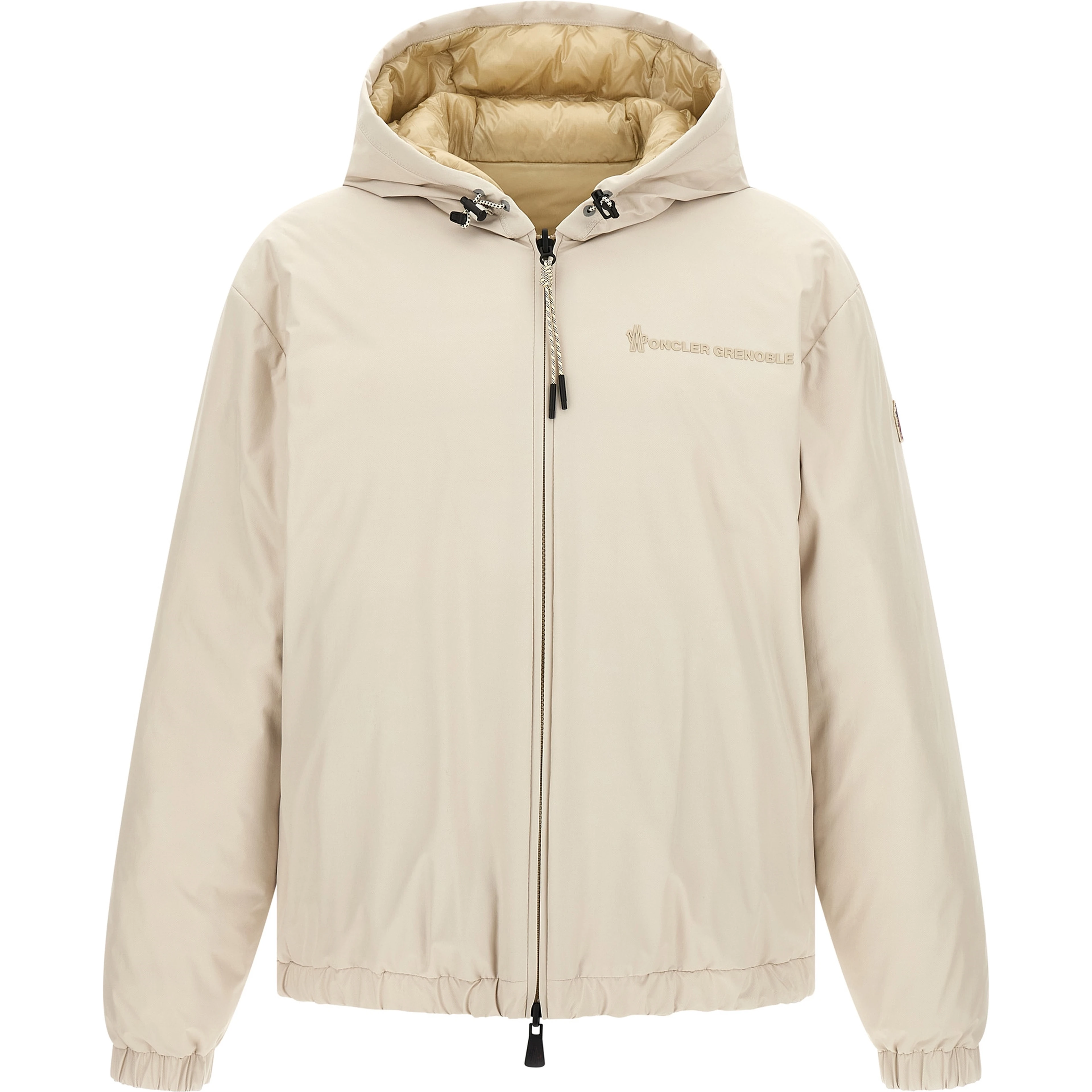 Beige Polyamide Shell Jacket