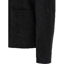 Black Suede Leather Leather Jacket