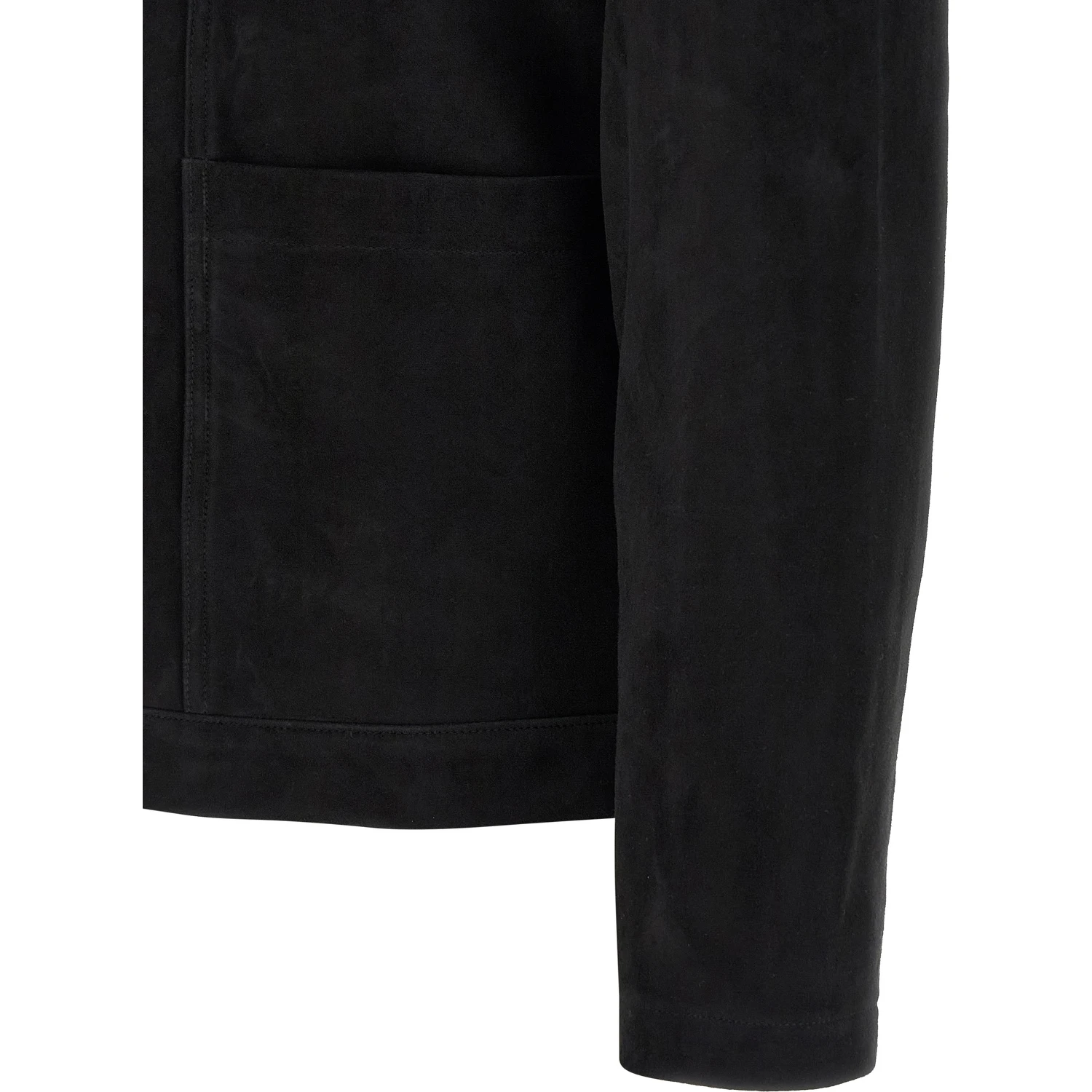 Black Suede Leather Leather Jacket