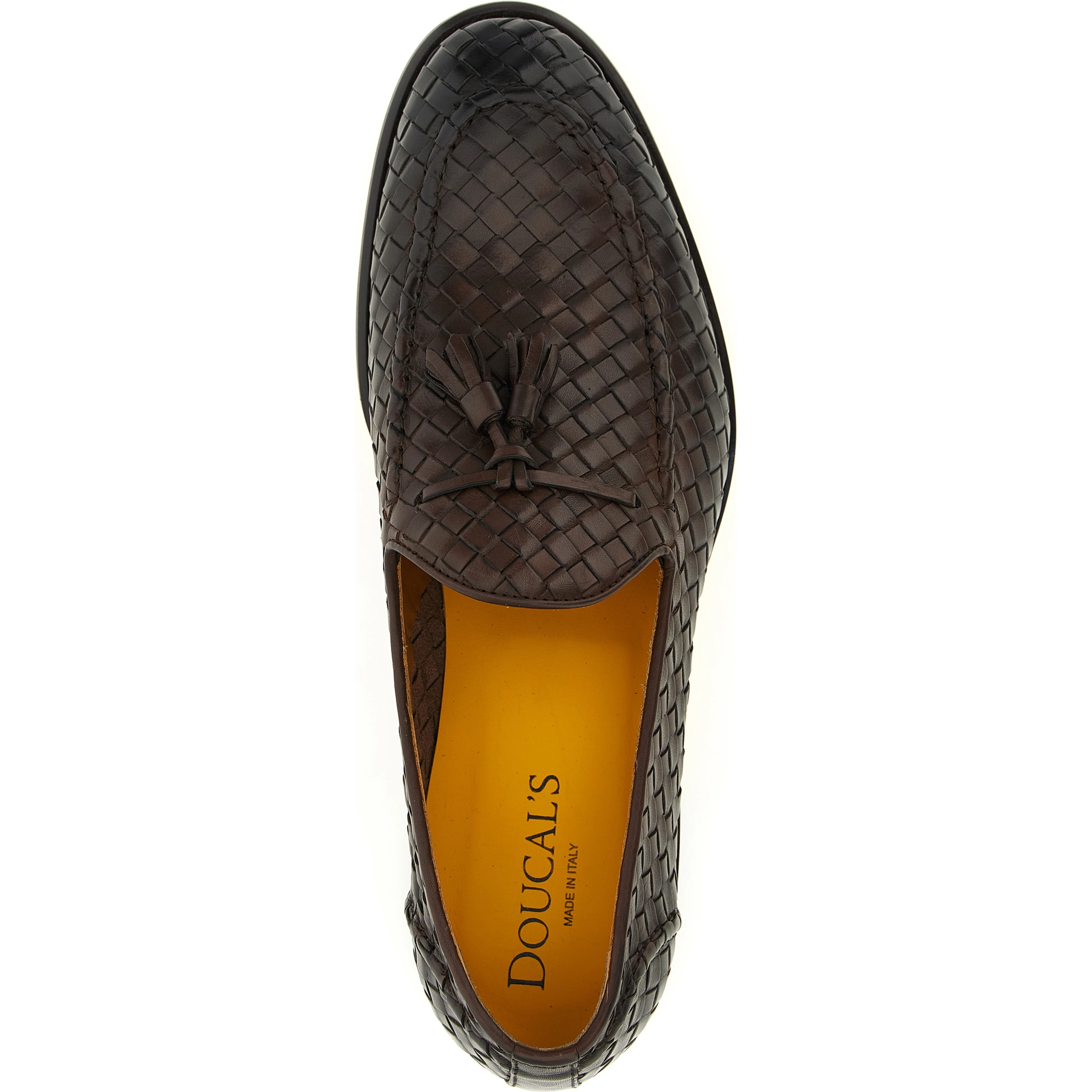 Brown Calfskin Slip-On Loafers