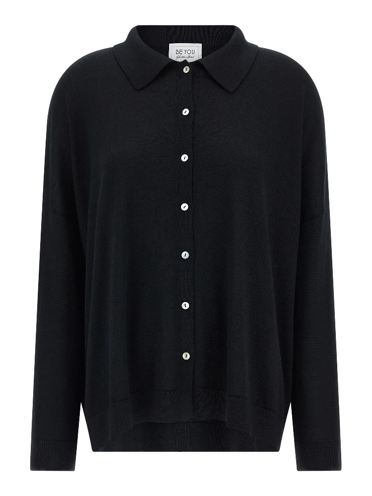 Black Cashmere Cardigan