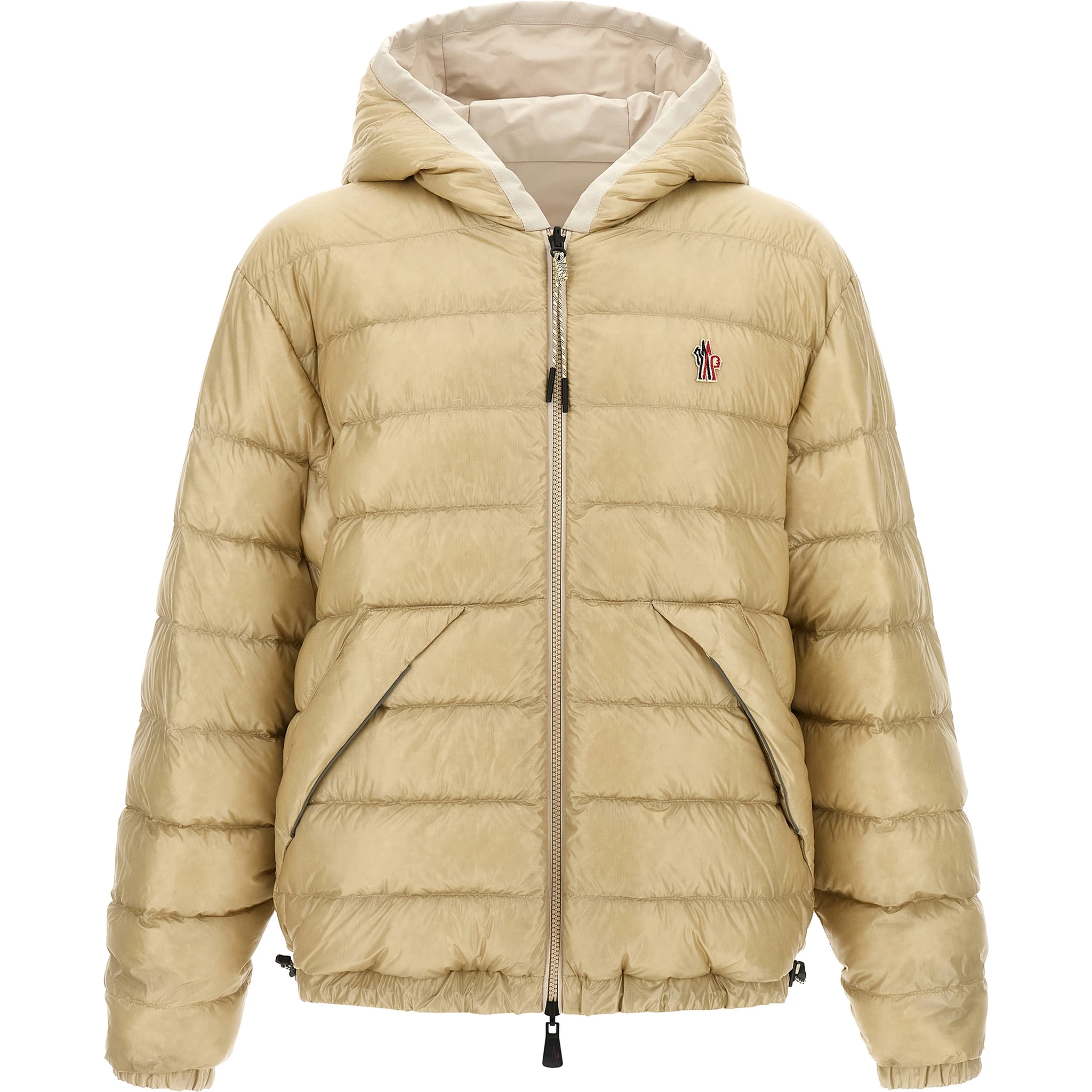 Beige Polyamide Shell Jacket