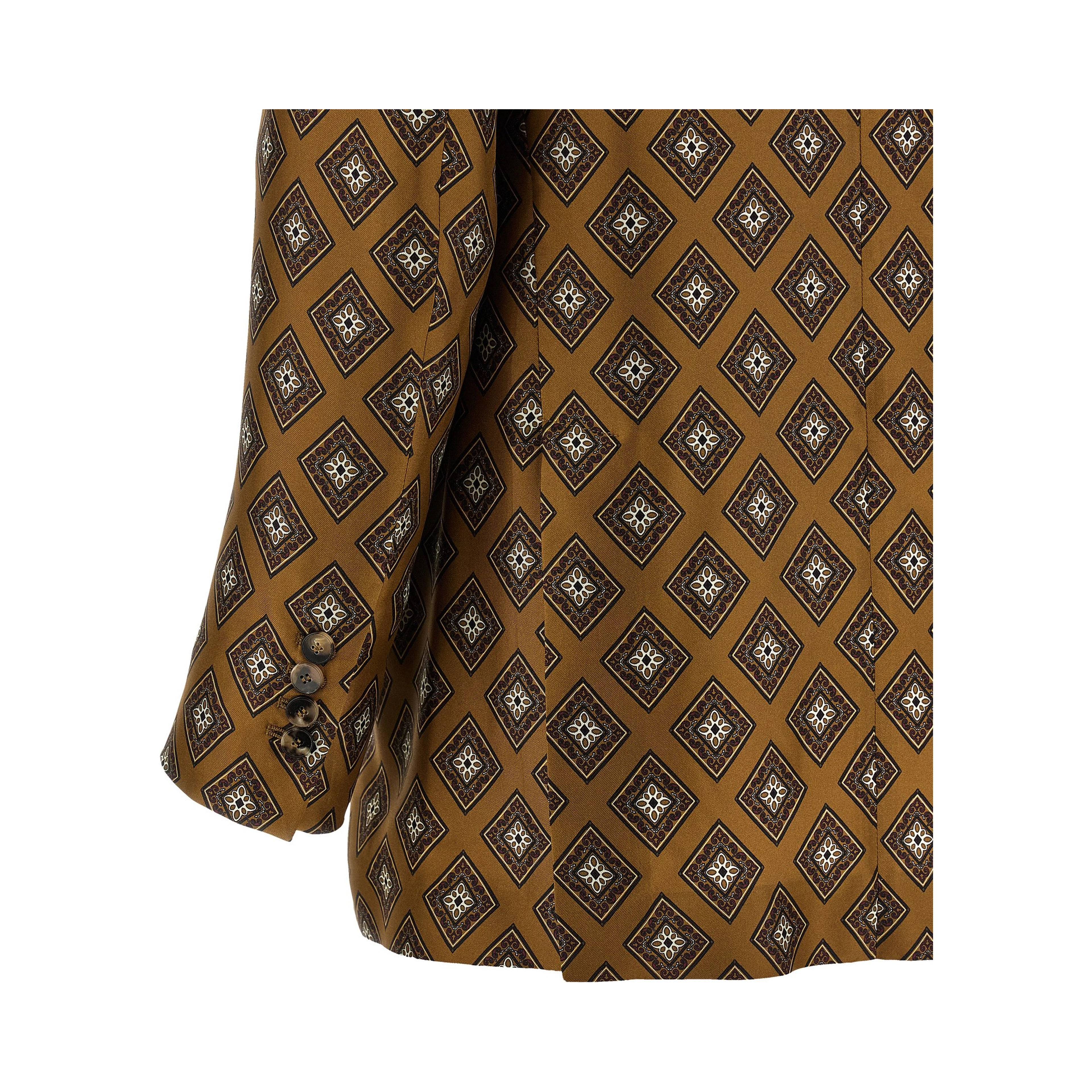 Brown Silk Blazer