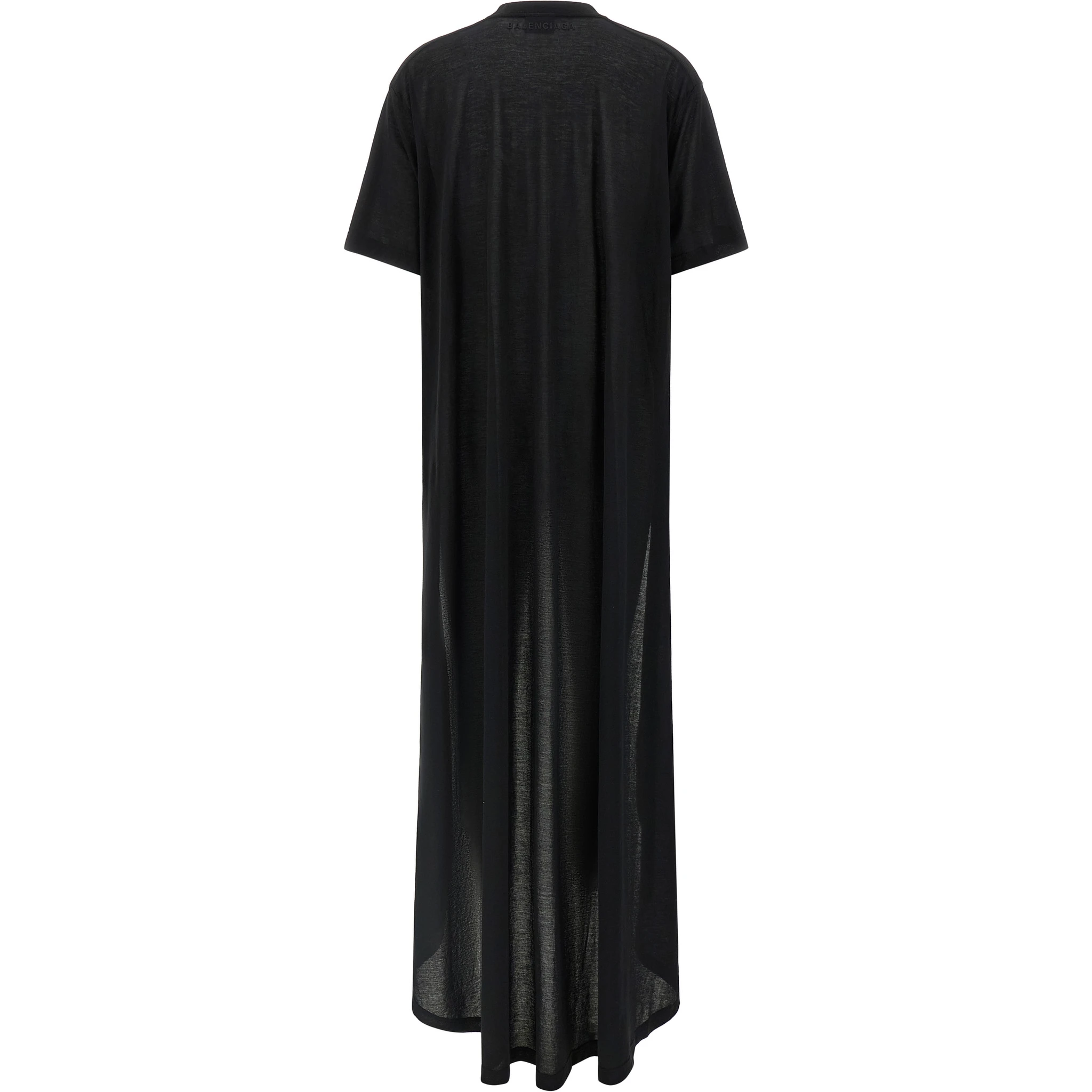 Black Cotton Casual Dress