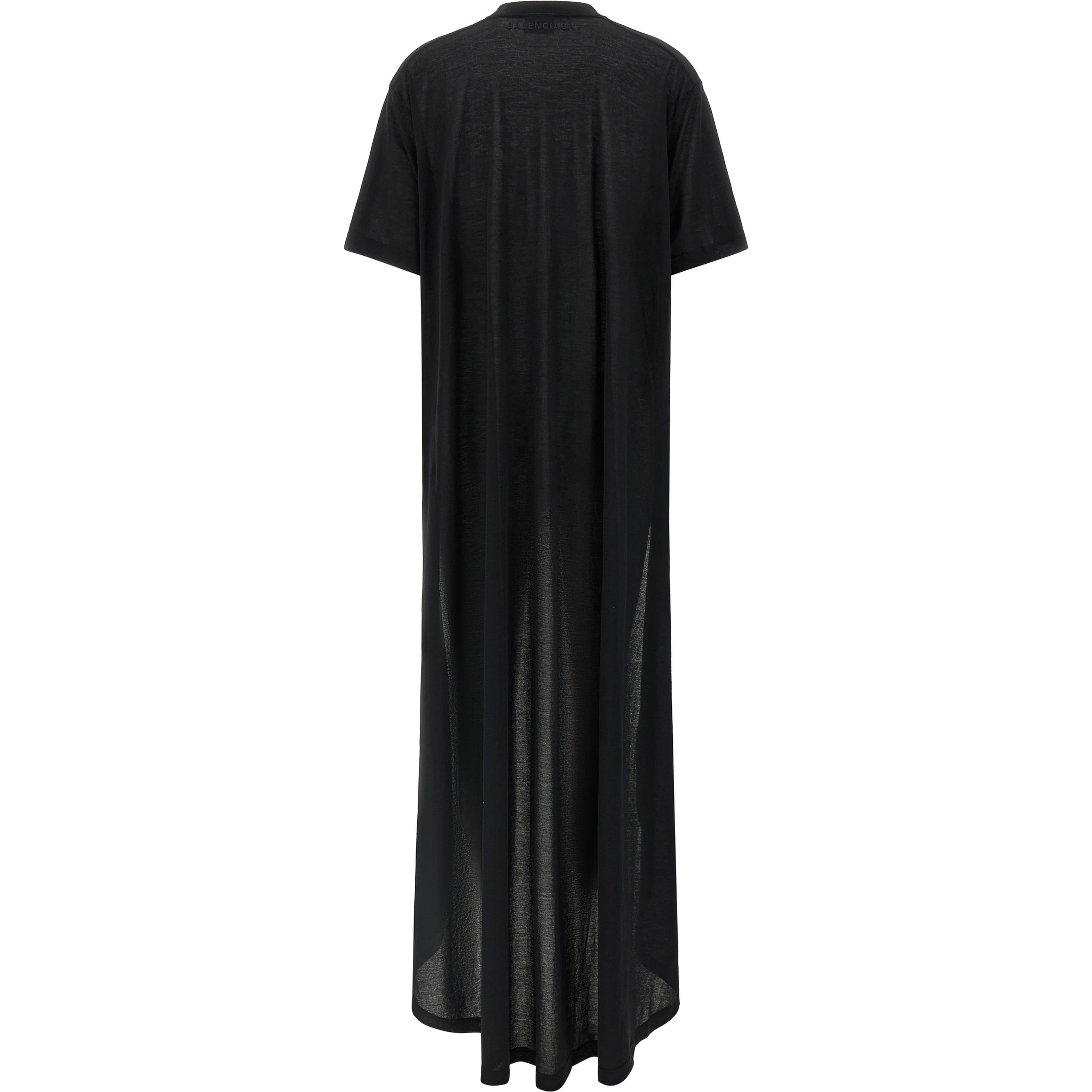 Black Cotton Casual Dress
