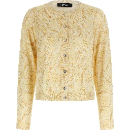 Bicolor Silk Cardigan