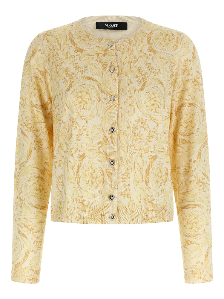 Bicolor Silk Cardigan