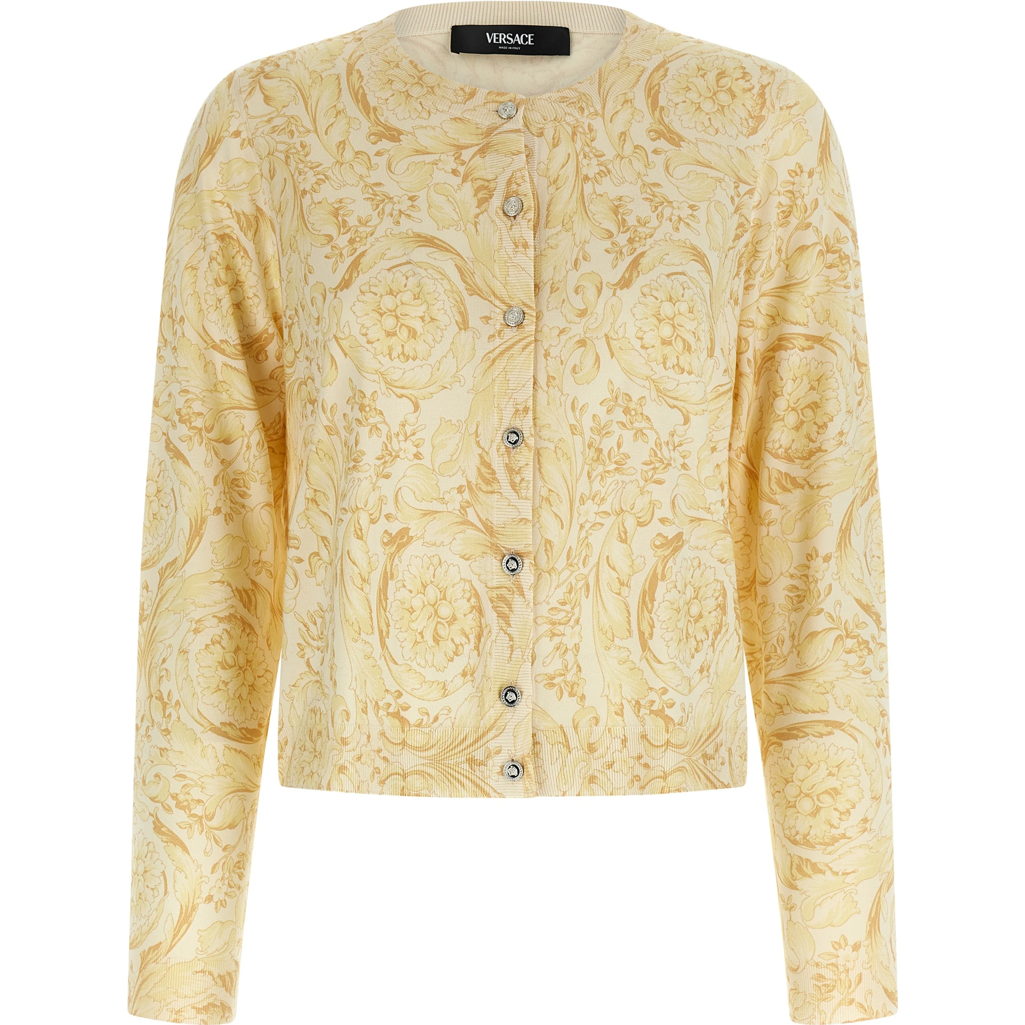 Bicolor Silk Cardigan
