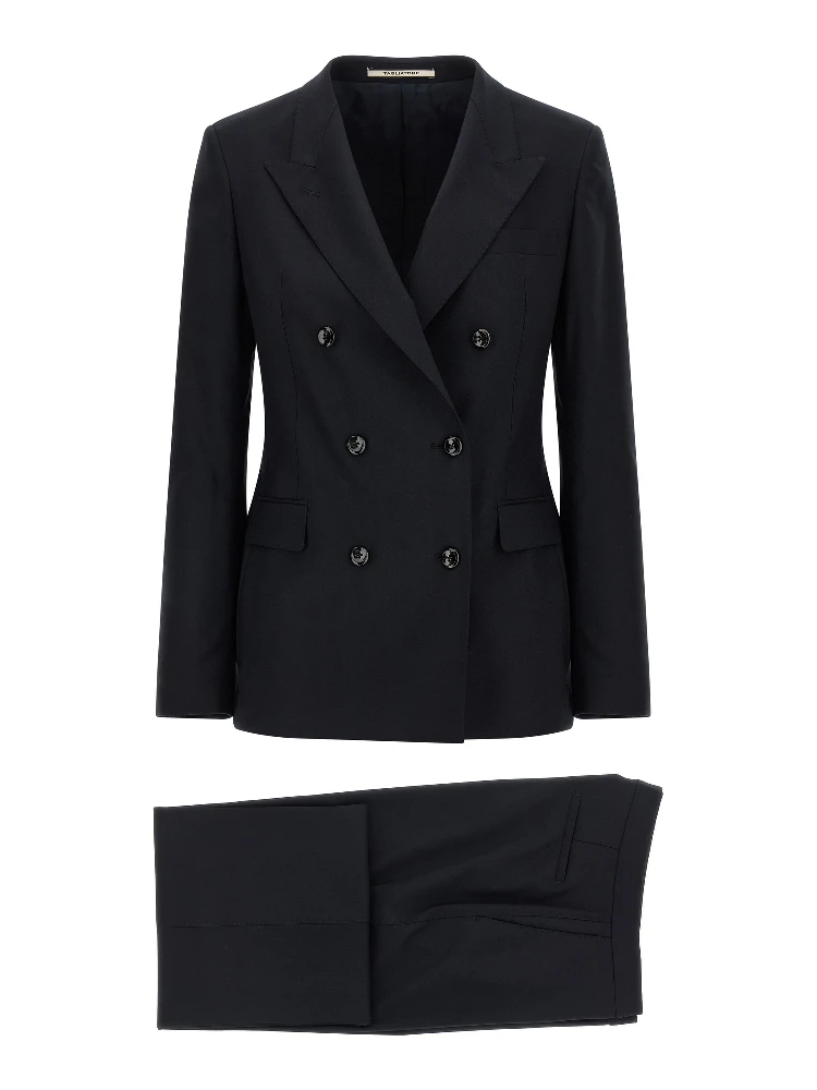 Blue Virgin Wool Two-Piece Suit