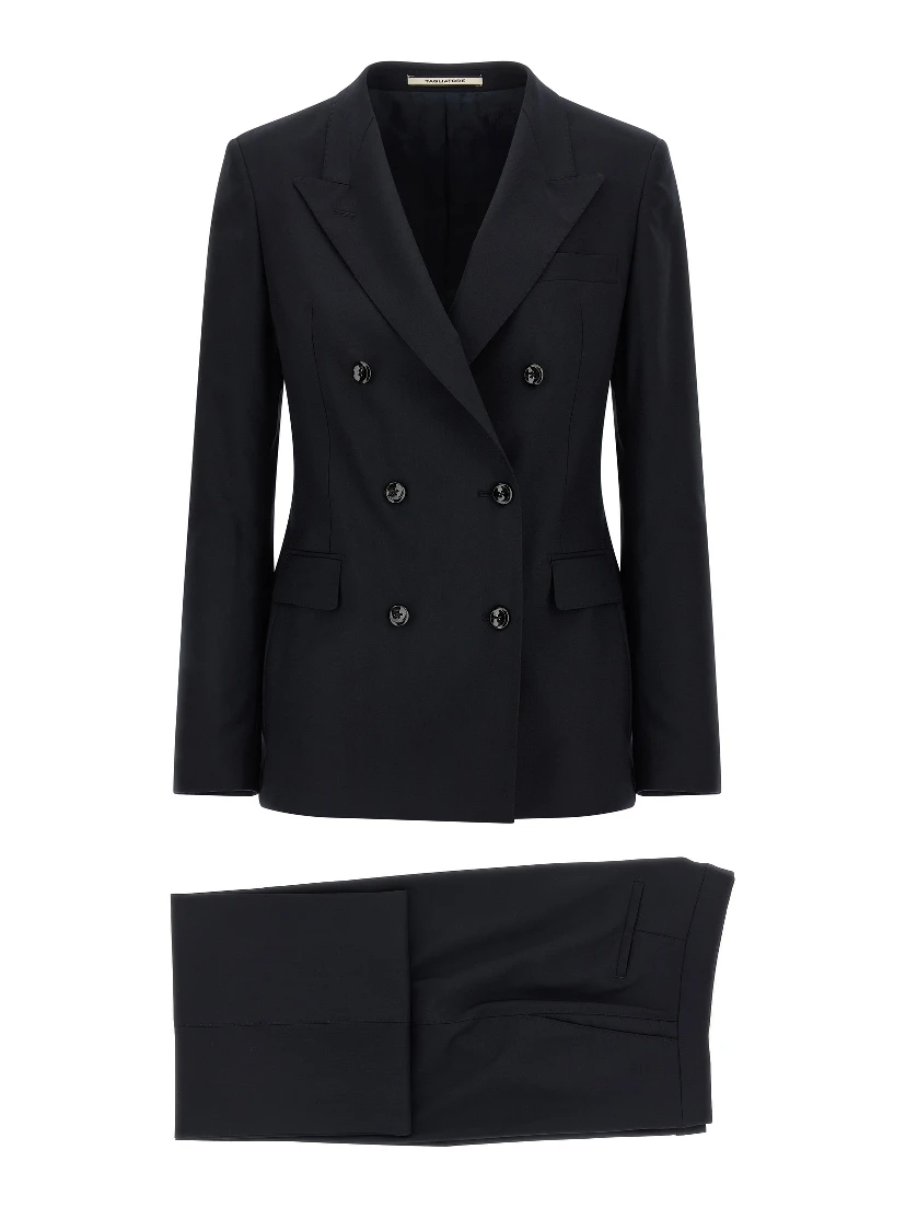 Blue Virgin Wool Two-Piece Suit