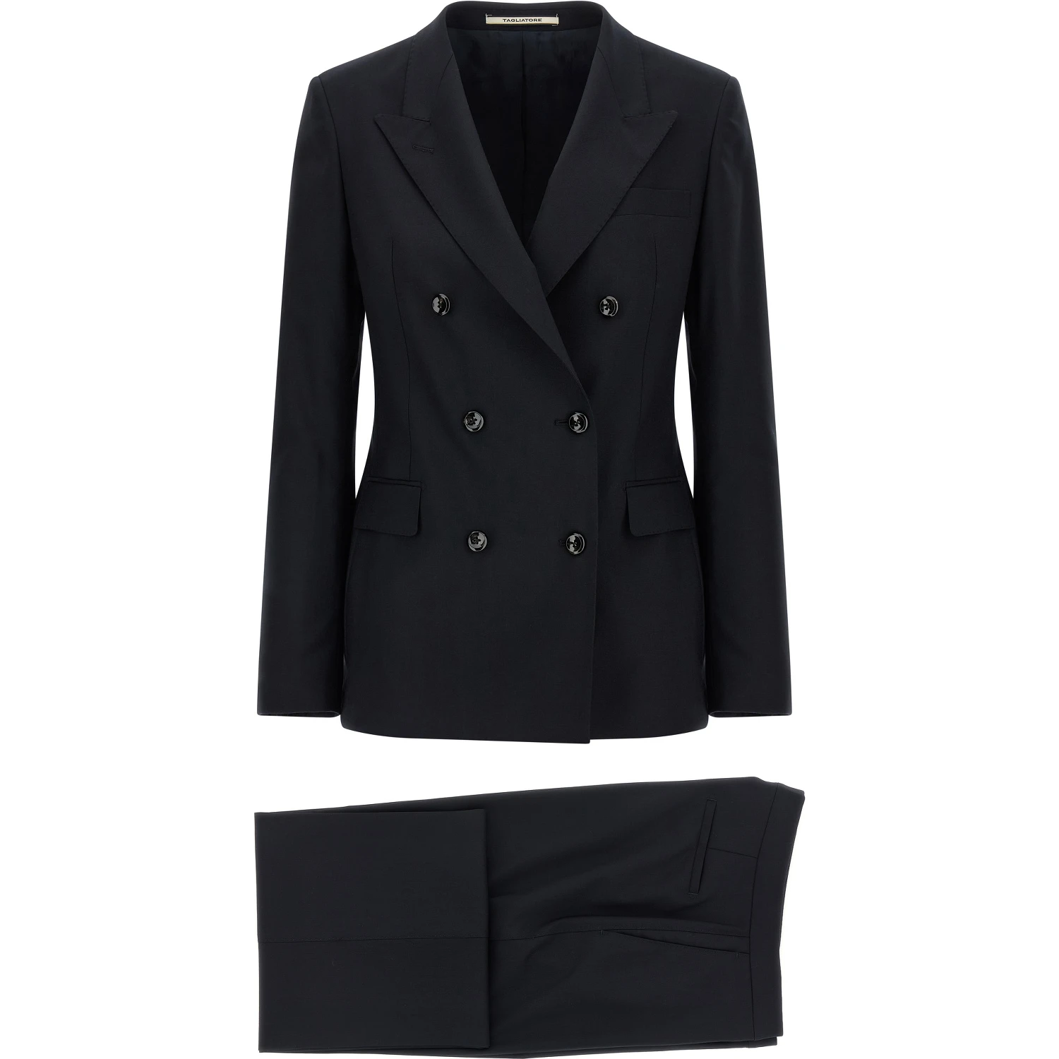 Blue Virgin Wool Two-Piece Suit