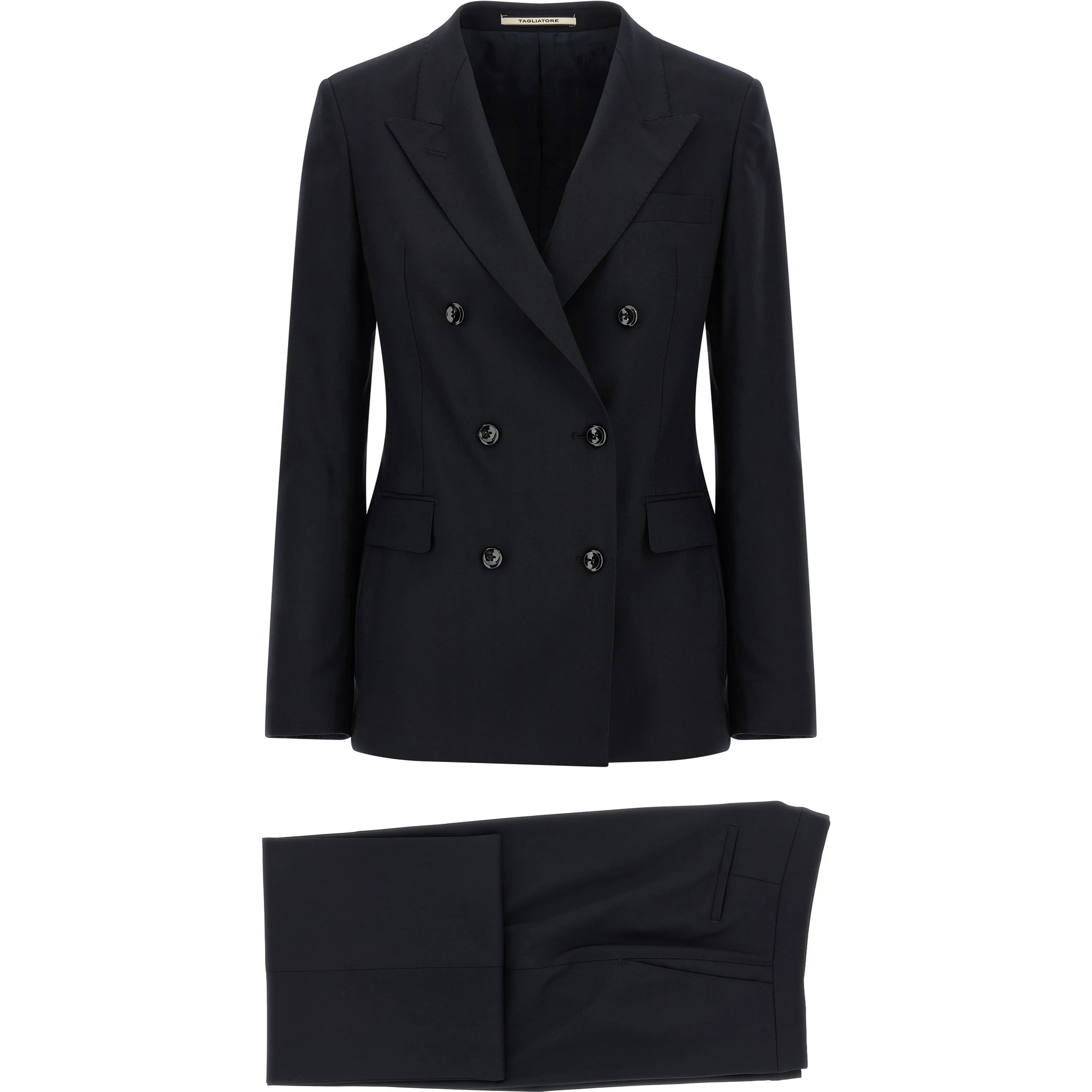 Blue Virgin Wool Two-Piece Suit