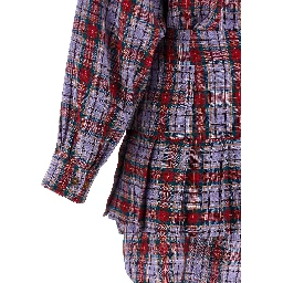 Multicolor Linen Short Dress