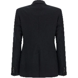 Blue Virgin Wool Two-Piece Suit