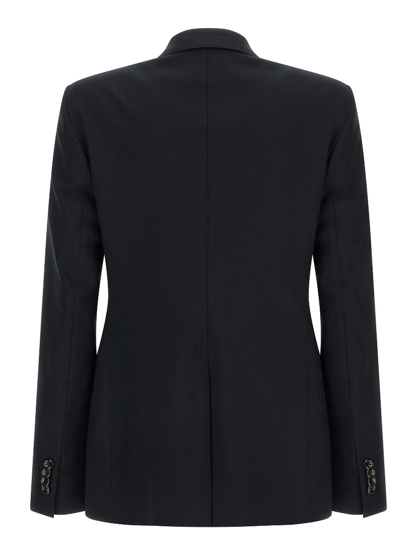 Blue Virgin Wool Two-Piece Suit