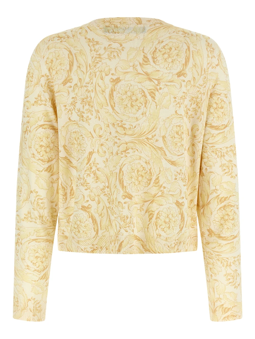 Bicolor Silk Cardigan