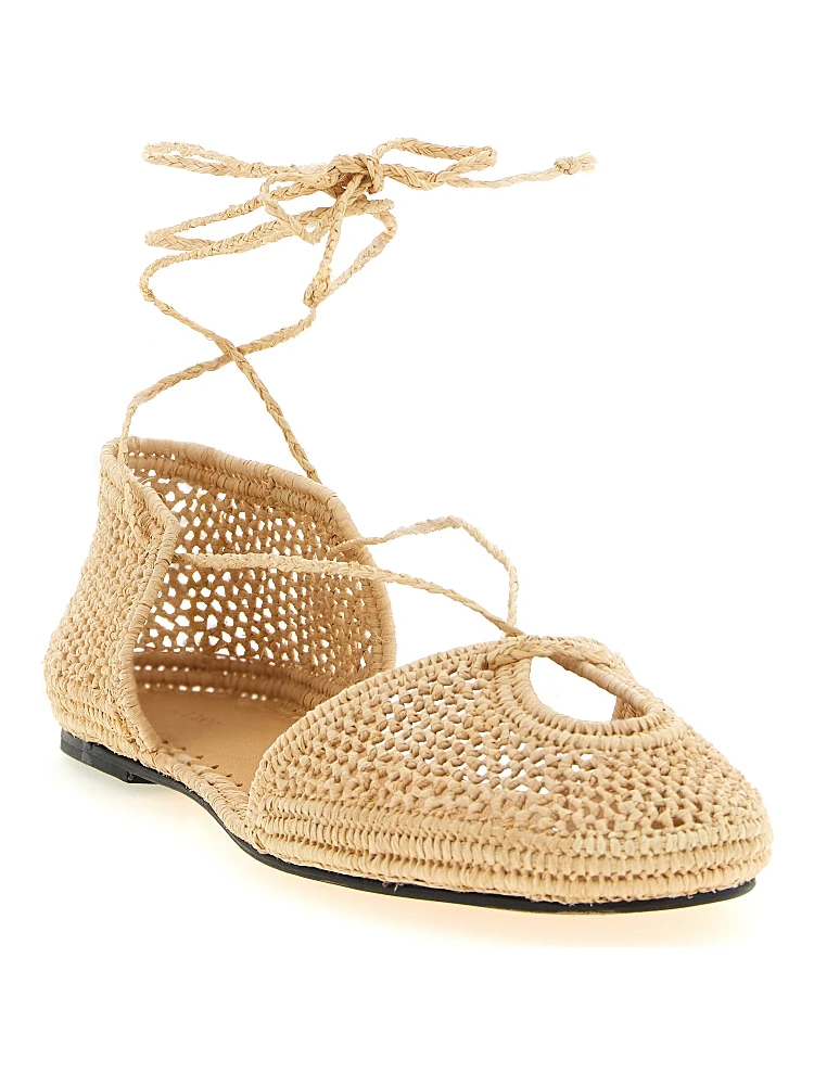 Beige Viscose Ballet Flats alternative