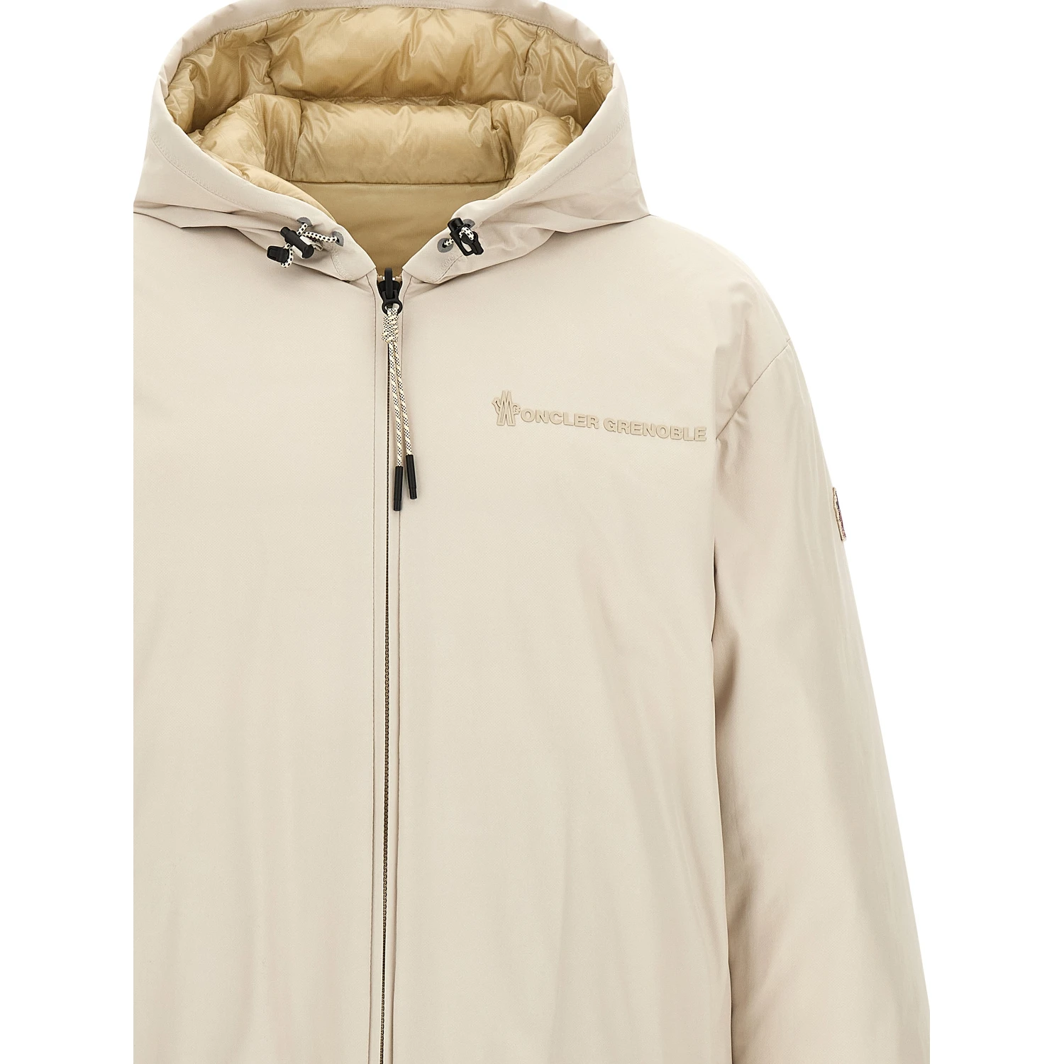 Beige Polyamide Shell Jacket