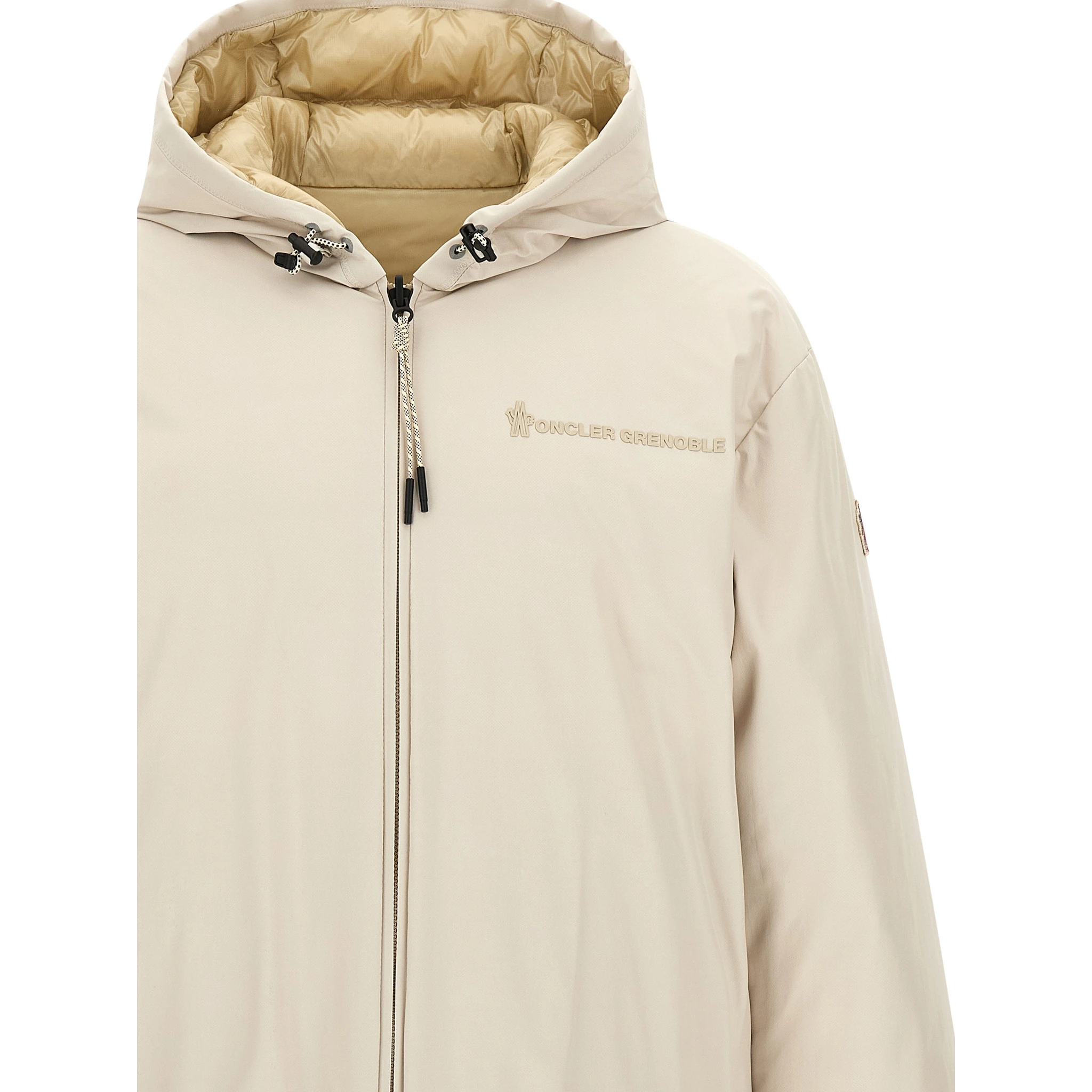 Beige Polyamide Shell Jacket