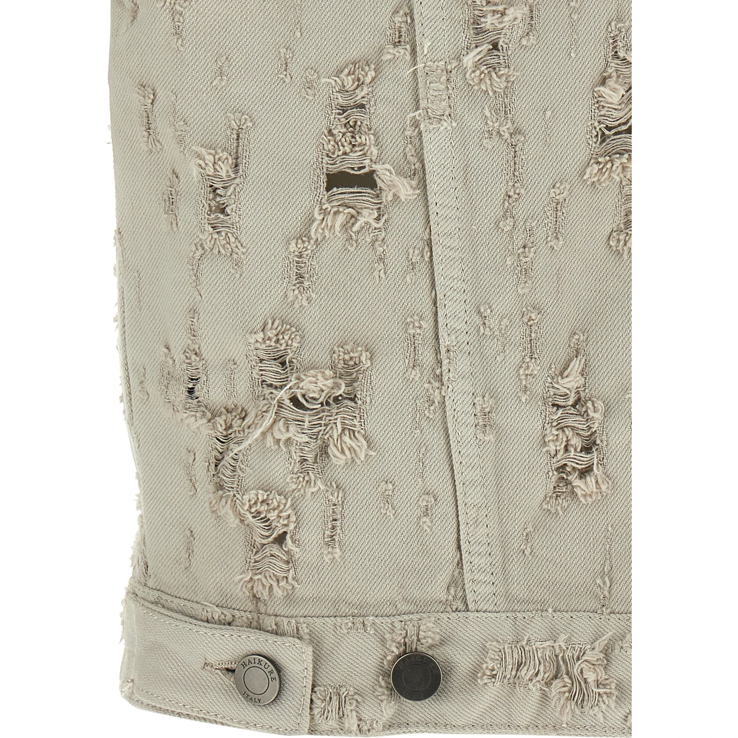 Gray Cotton Sleeveless Jacket