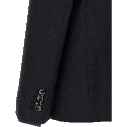 Blue Virgin Wool Two-Piece Suit