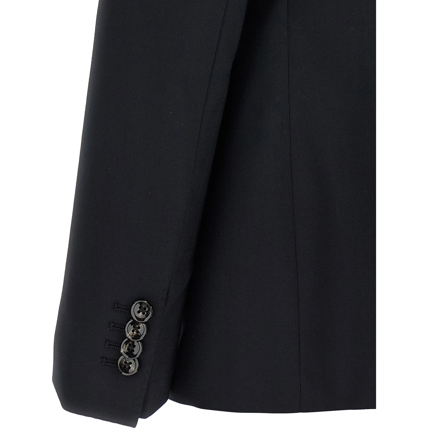Blue Virgin Wool Two-Piece Suit