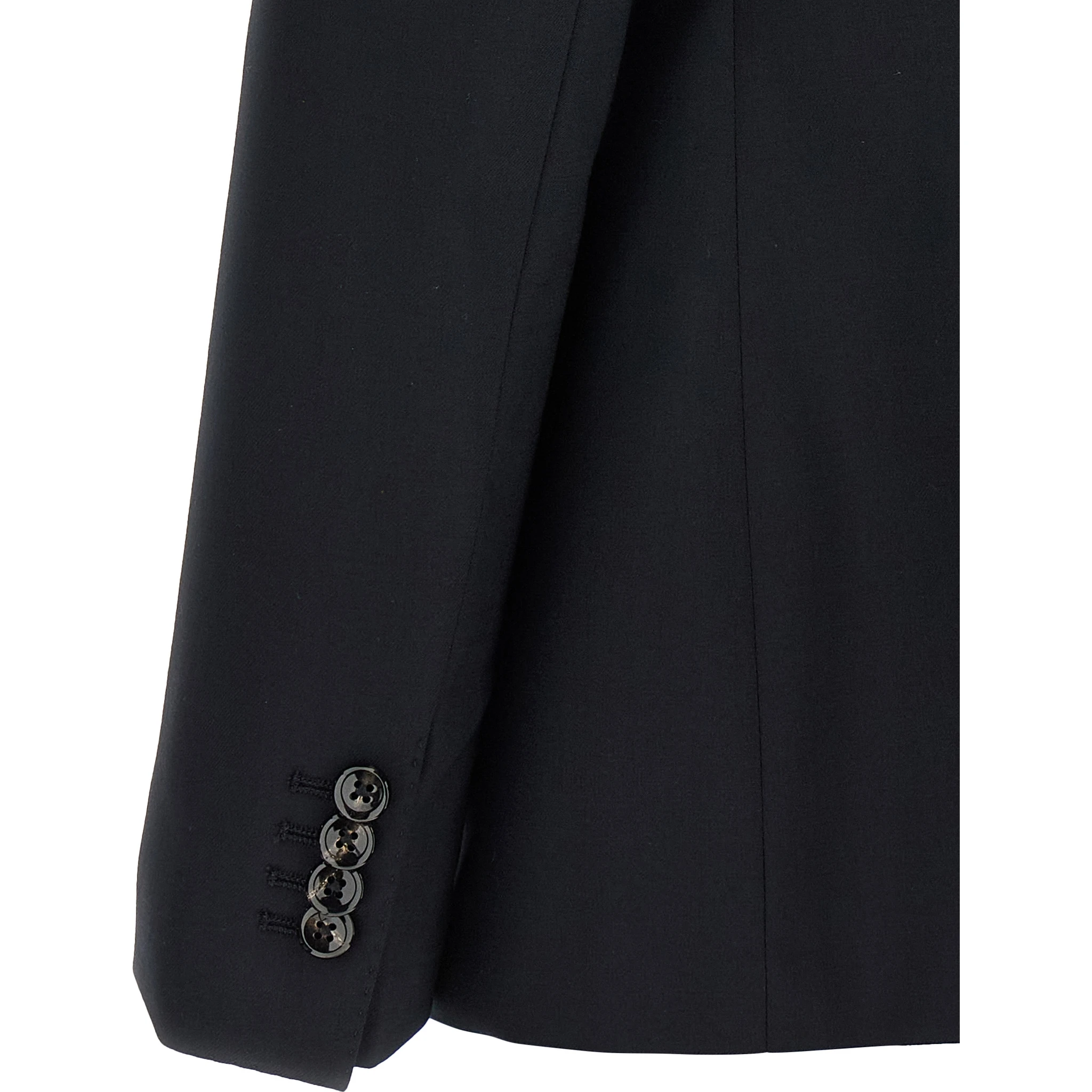 Blue Virgin Wool Two-Piece Suit