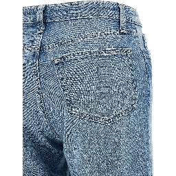Blue Cotton Jeans Denim