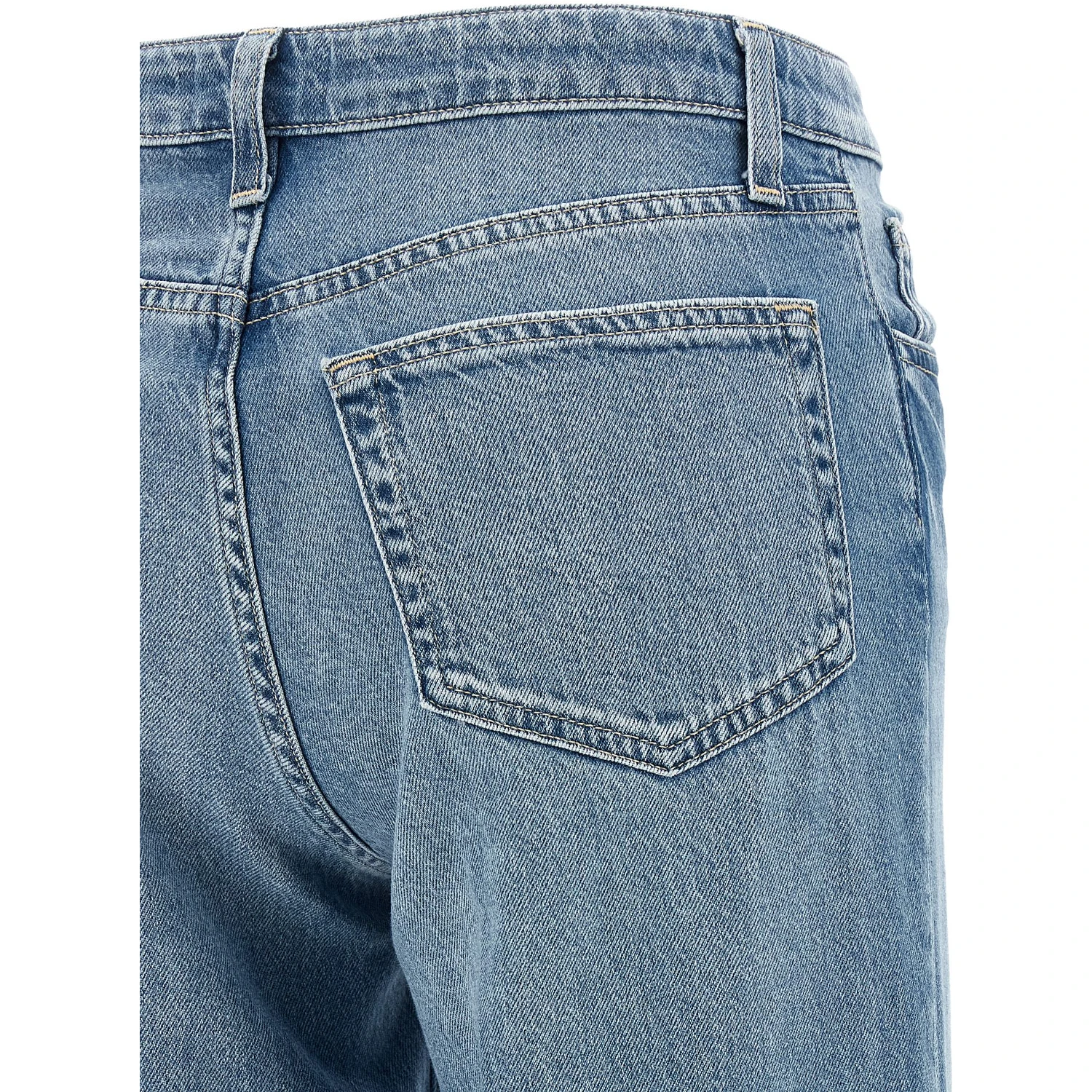 Blue Cotton Jeans Denim