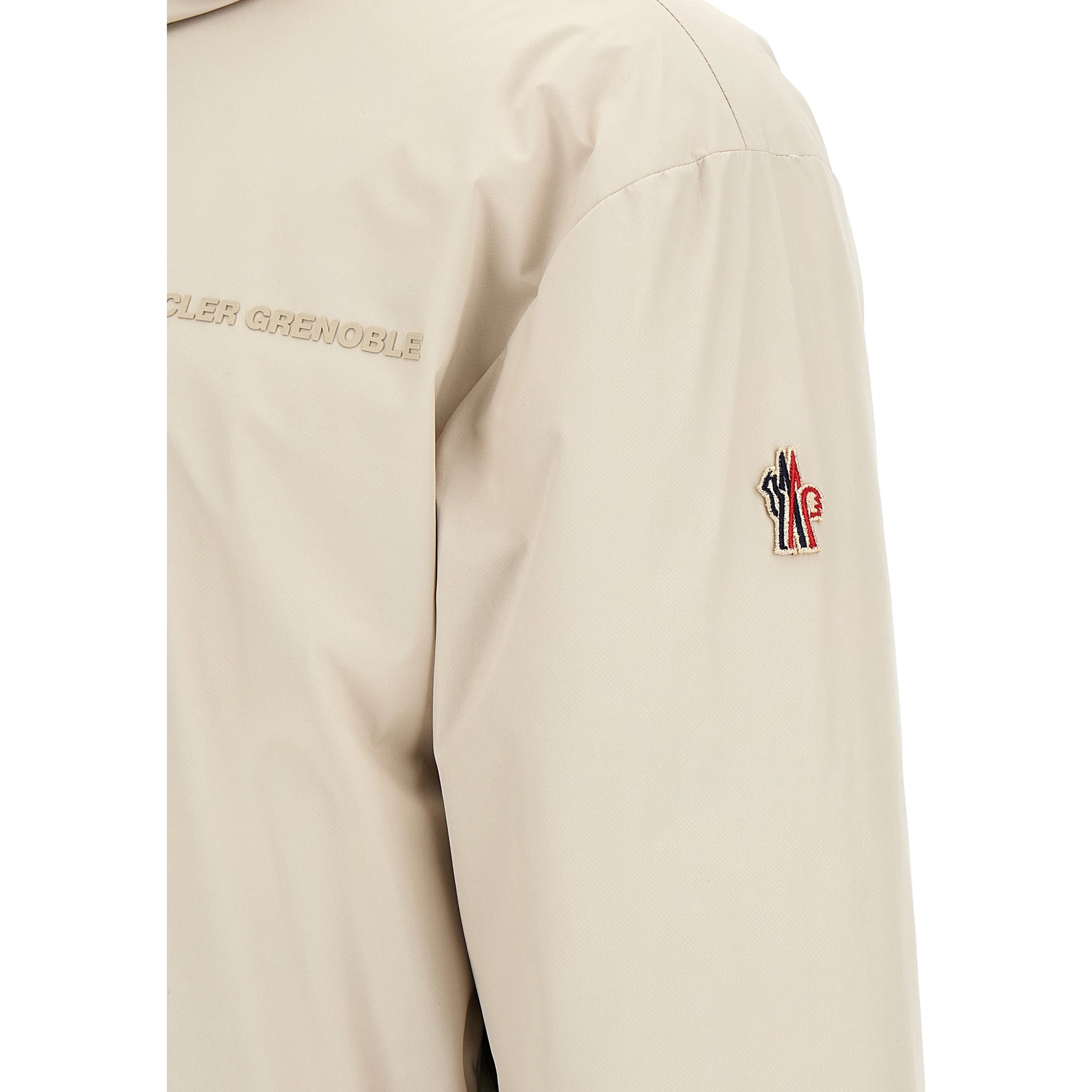 Beige Polyamide Shell Jacket