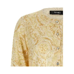 Bicolor Silk Cardigan