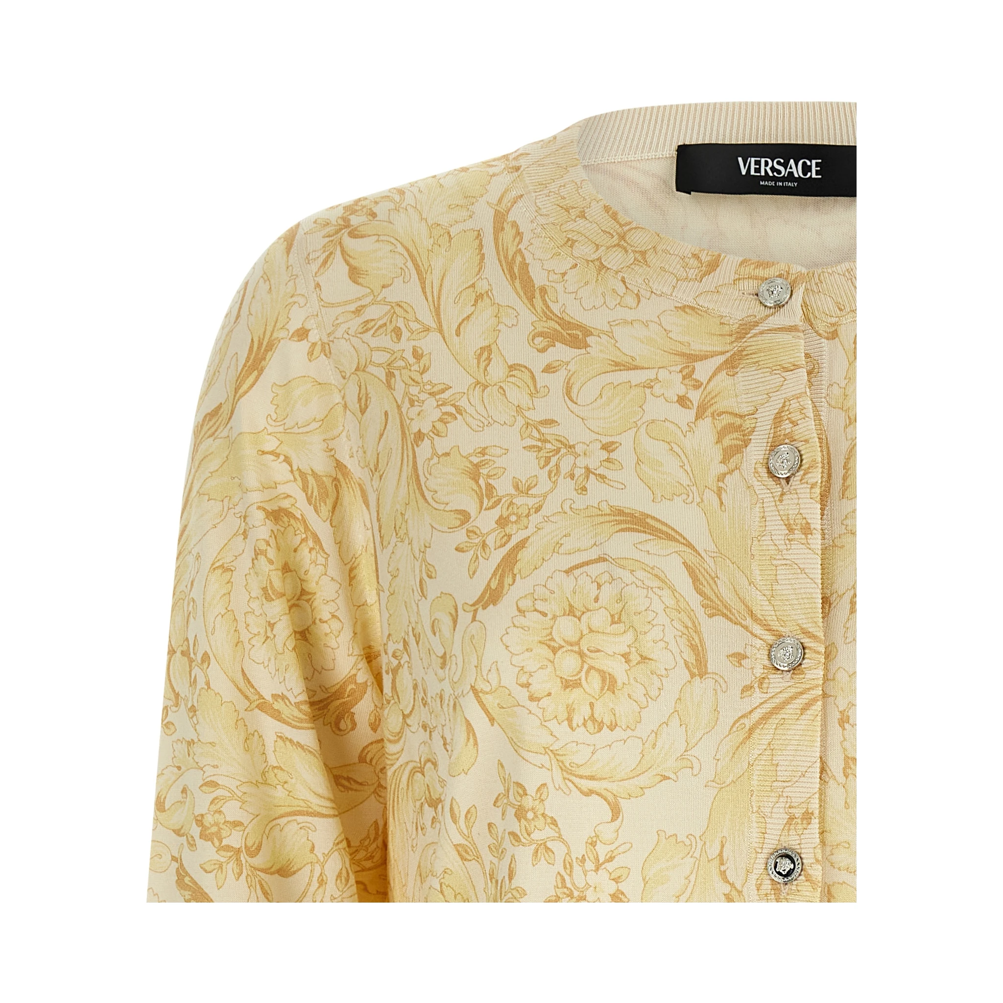 Bicolor Silk Cardigan