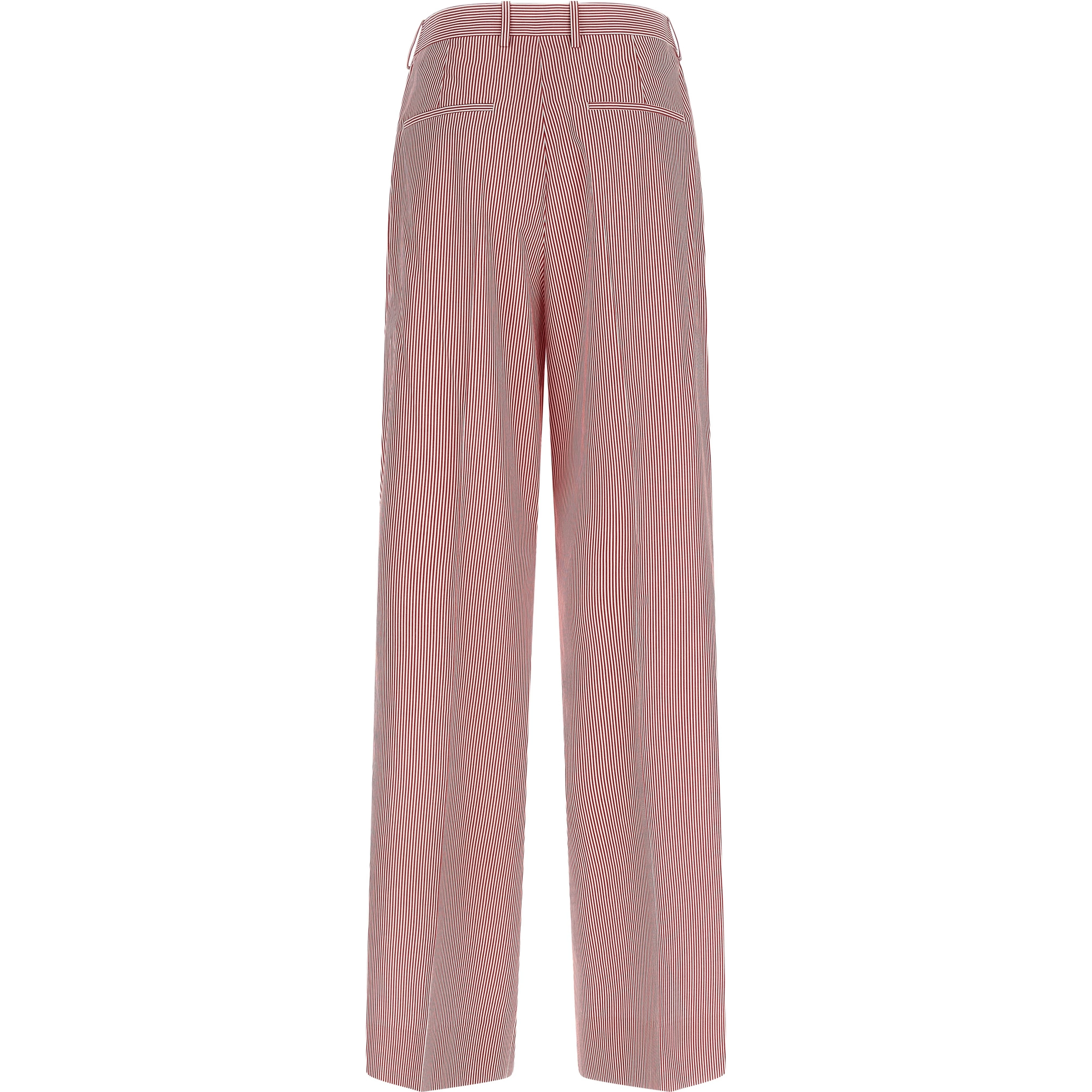 Multicolor Cotton Casual Pants