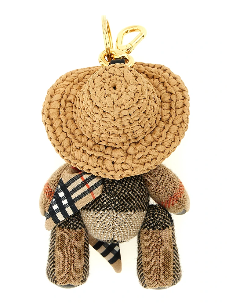 Beige Wool Keychain alternative