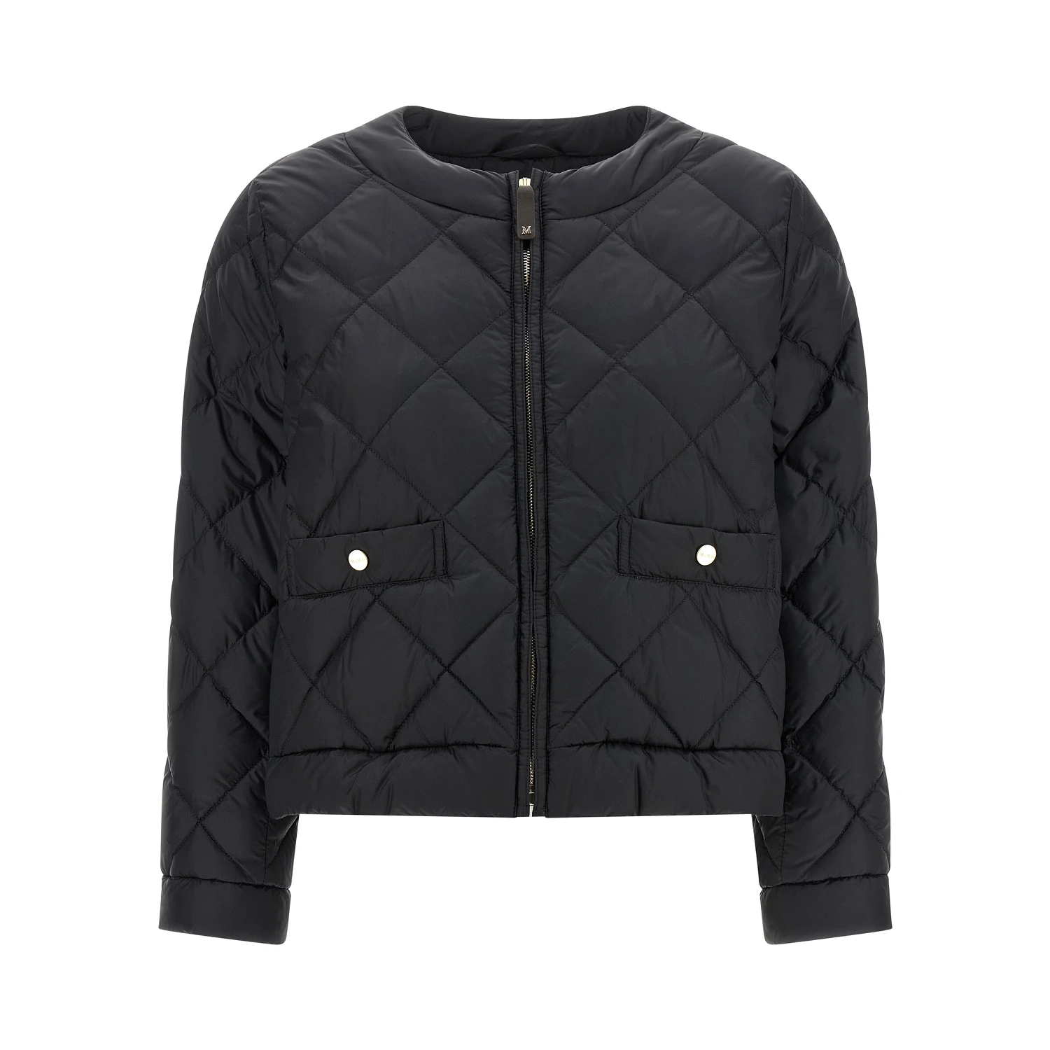 Black Polyamide Full-Length Jacket