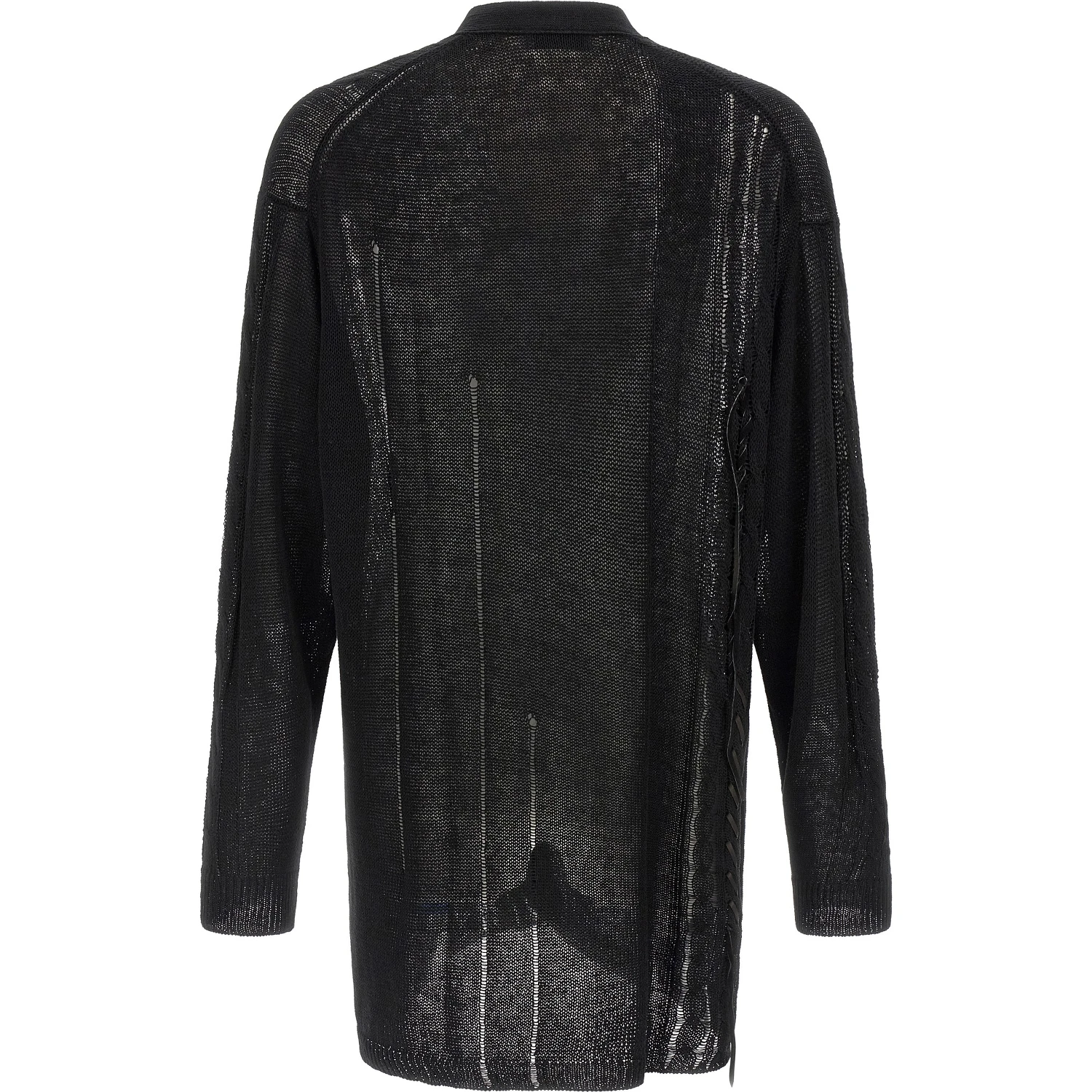 Black Linen Cardigan