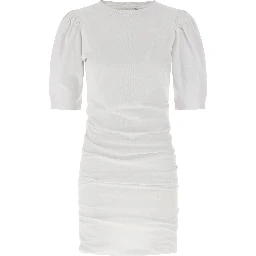 White Cotton Short Dress