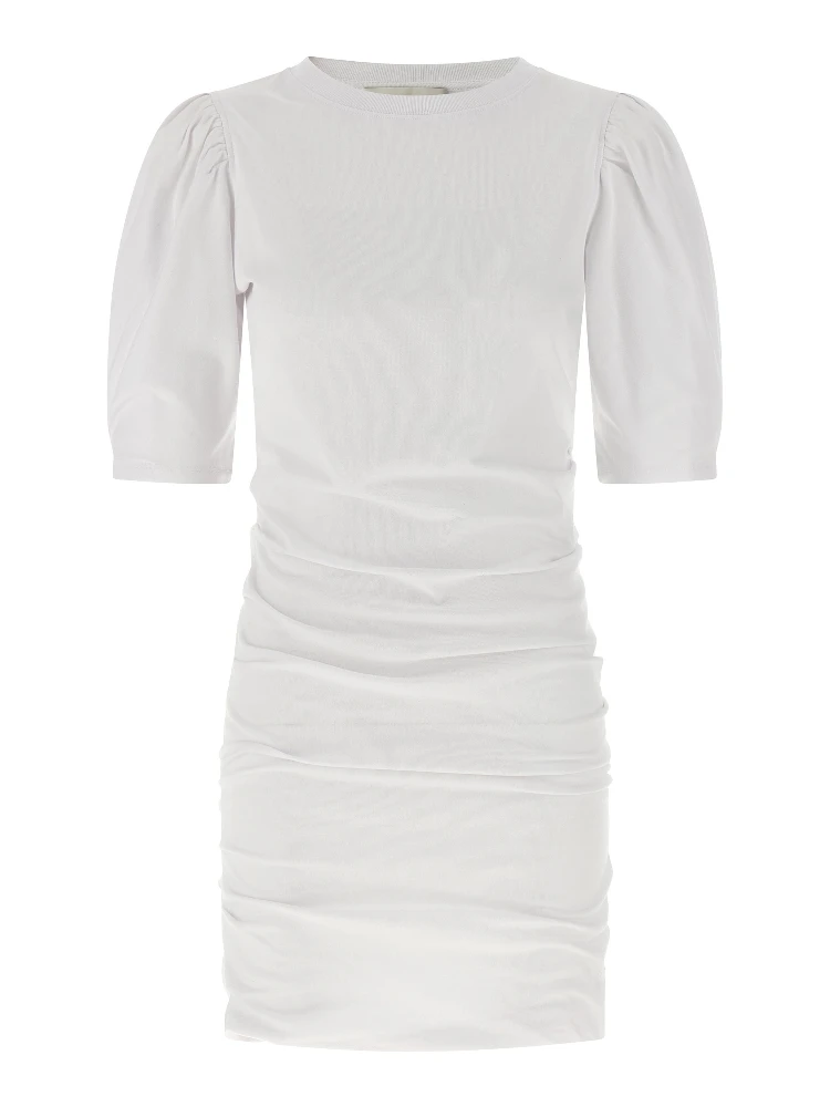 White Cotton Short Dress