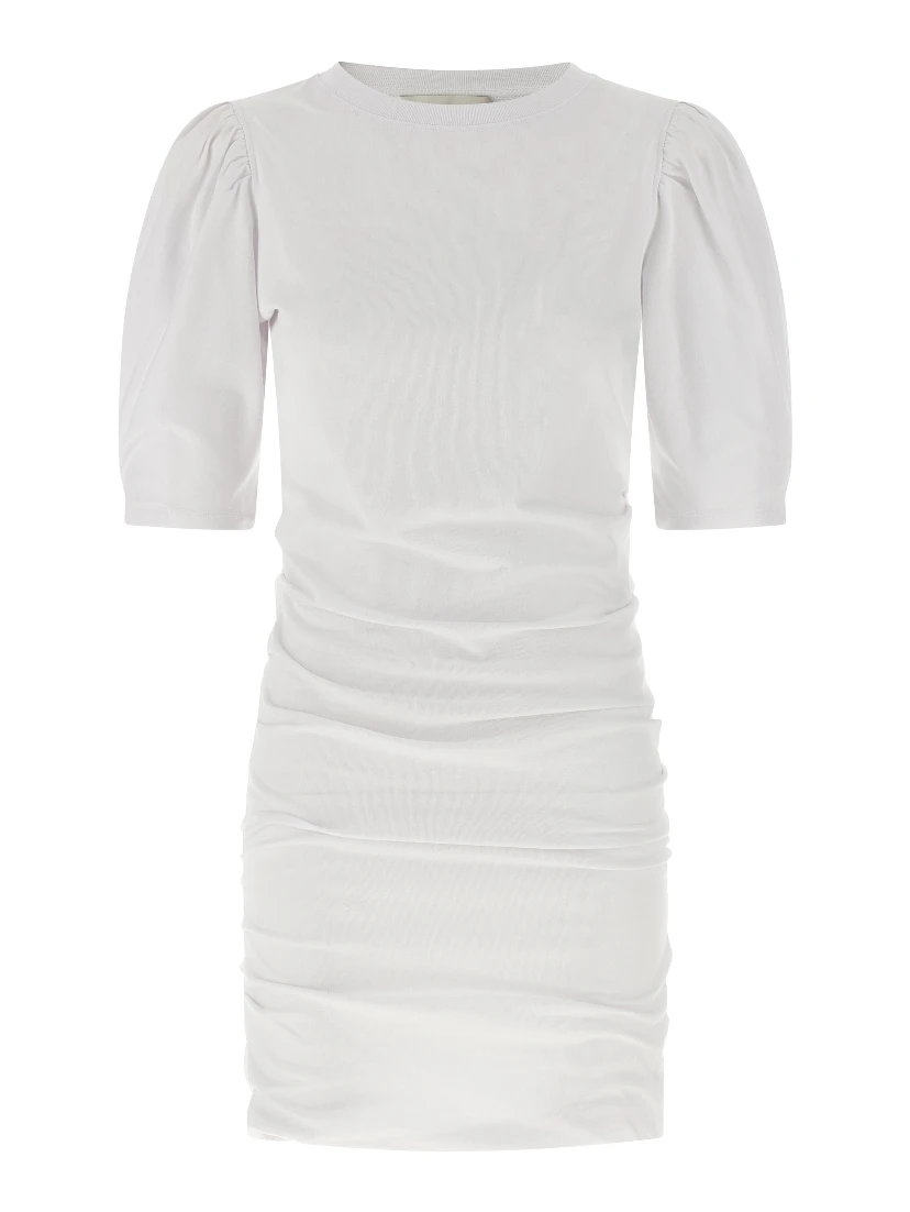 White Cotton Short Dress