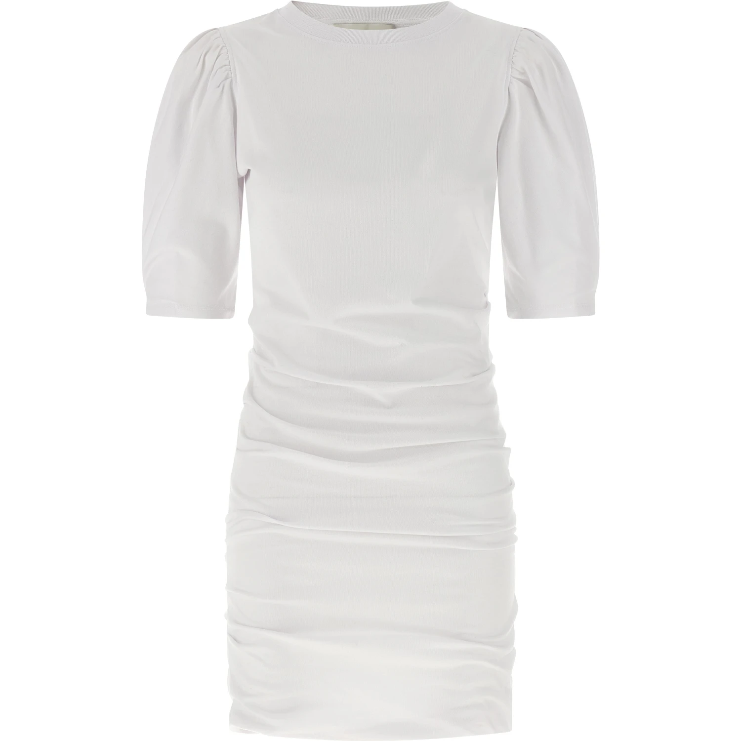 White Cotton Short Dress