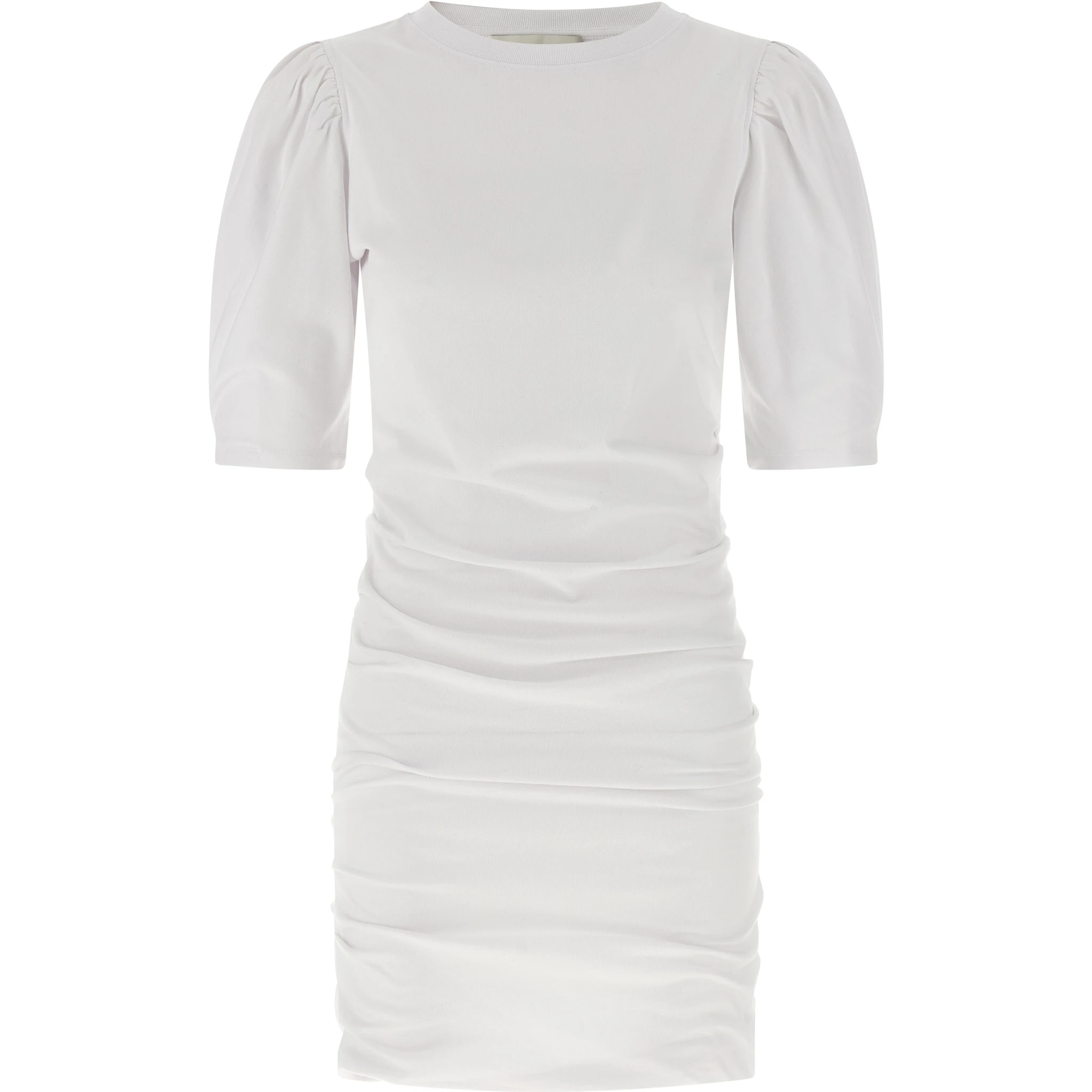 White Cotton Short Dress