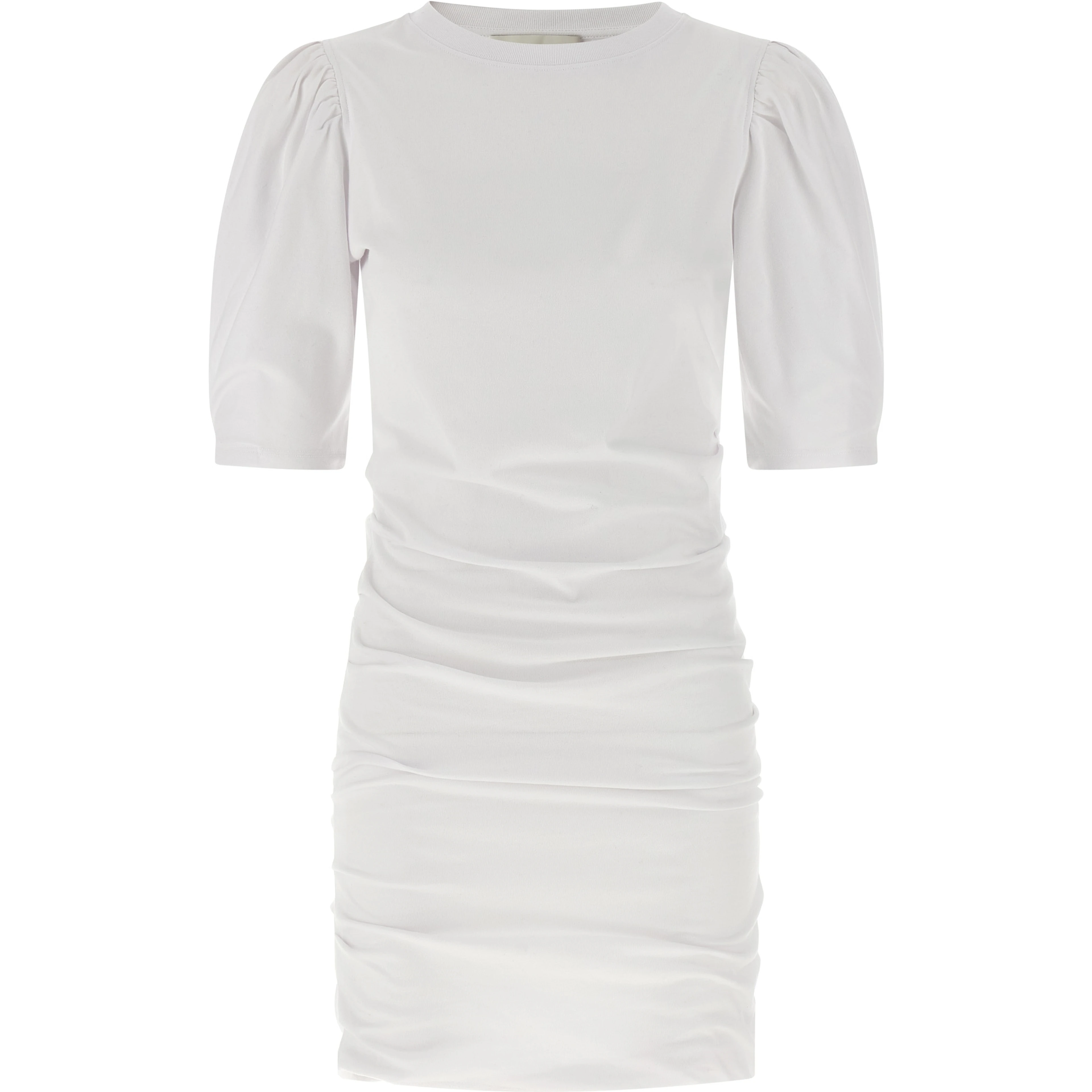 White Cotton Short Dress